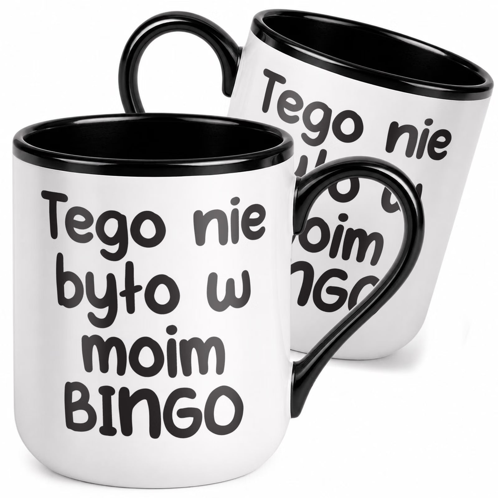 Kubek z nadrukiem Premium Czarny Tego Nie Było W Moim Bingo Prezent