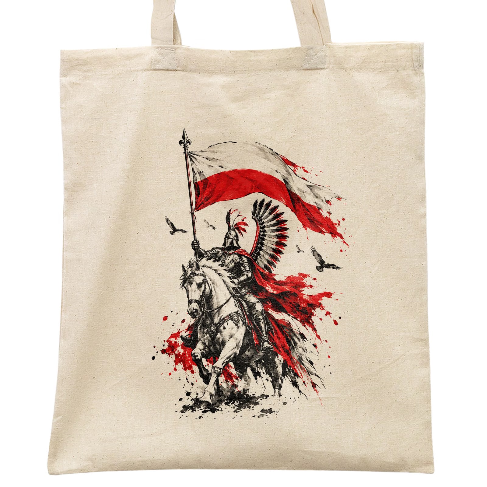 Torba shopper ecru patriotyczna święto niepodległości z nadrukiem