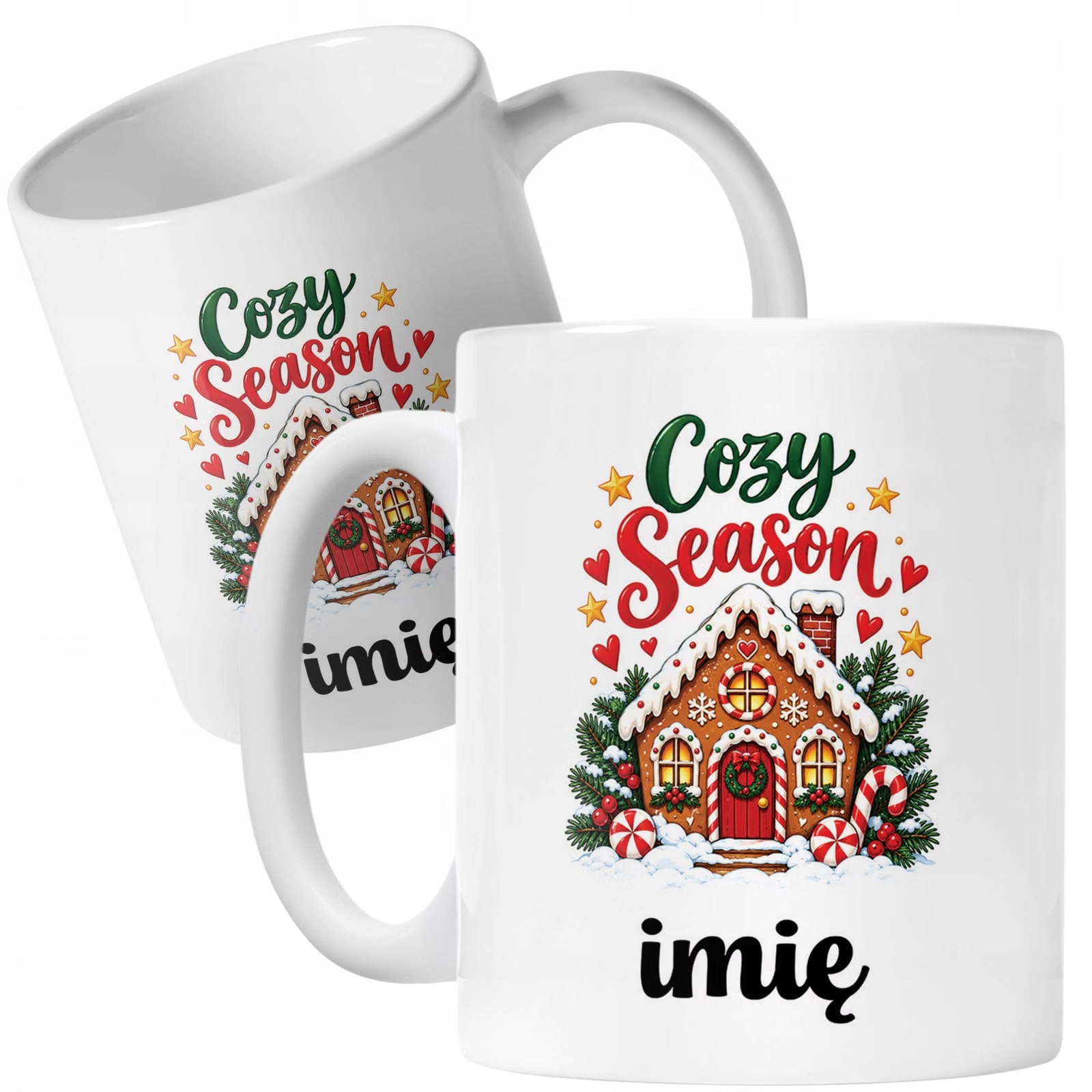 Kubek Biały Personalizowany z Nadrukiem Boże Narodzenie Święta Prezent