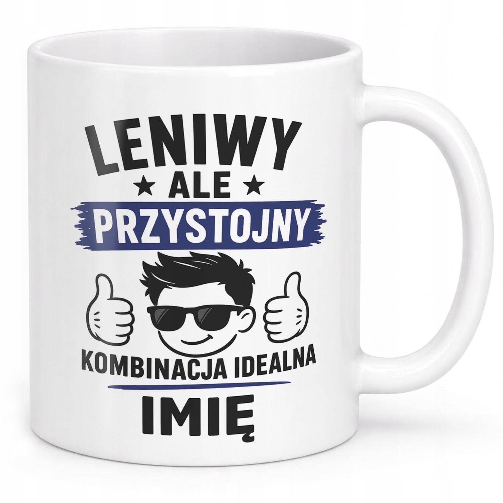 Biały Kubek personalizowany z nadrukiem Dzień Chłopaka Dla Mężczyzny