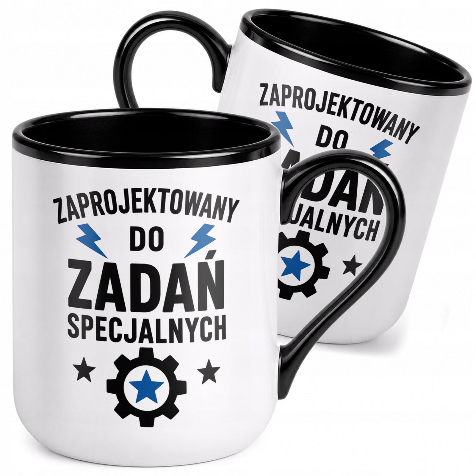 Kubek z nadrukiem Premium Czarny Dzień Chłopaka Dla Mężczyzny Prezent
