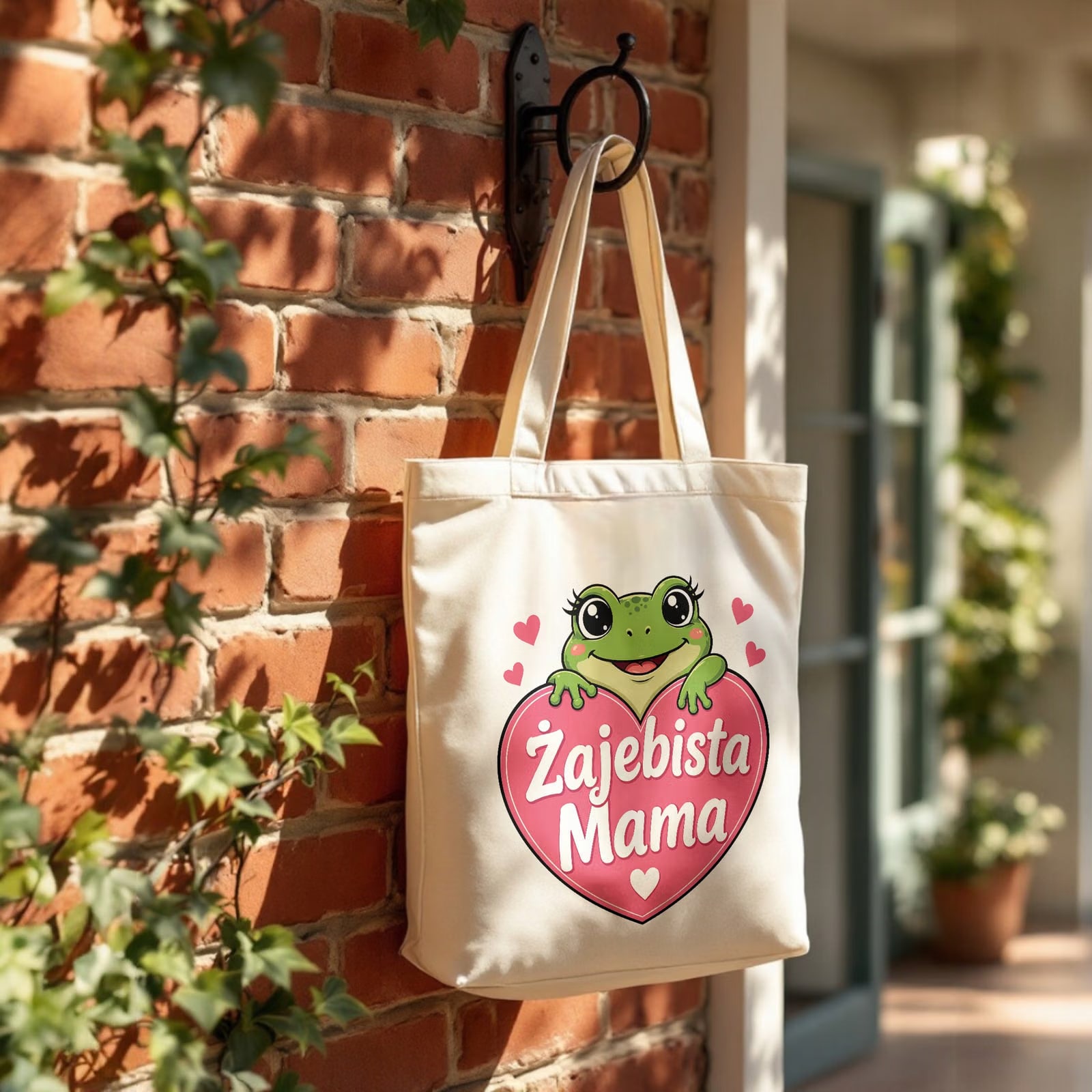 Dzień Matki prezent dla mamy torba bawełniana premium naturalna torba