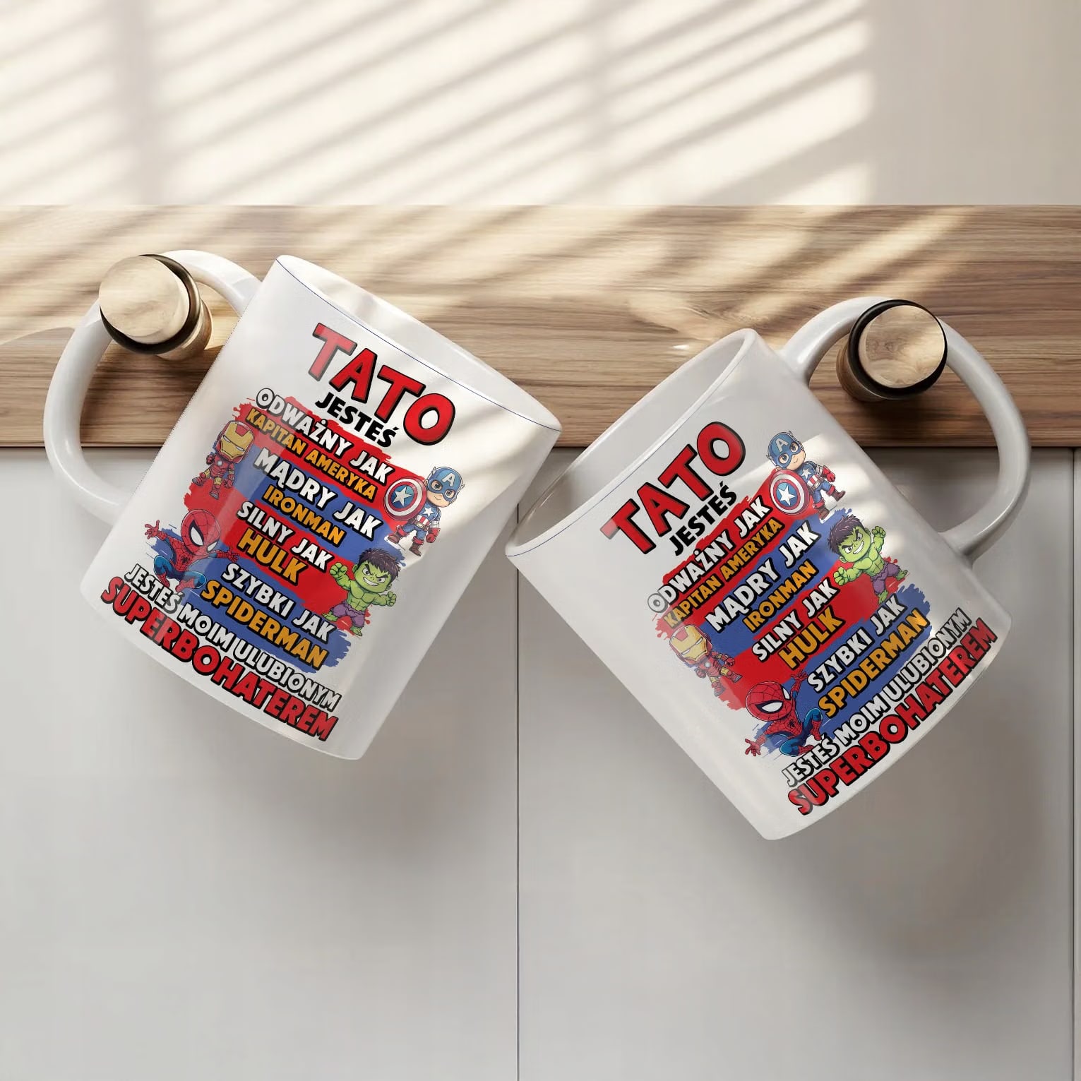 Kubek ceramiczny Dzień Ojca Dla Taty Tata Superbohater Prezent