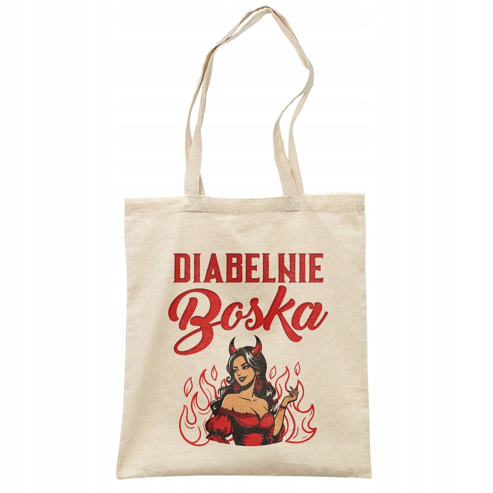 Torba bawełniana na zakupy prezent na Dzień Kobiet Diabelnie Boska
