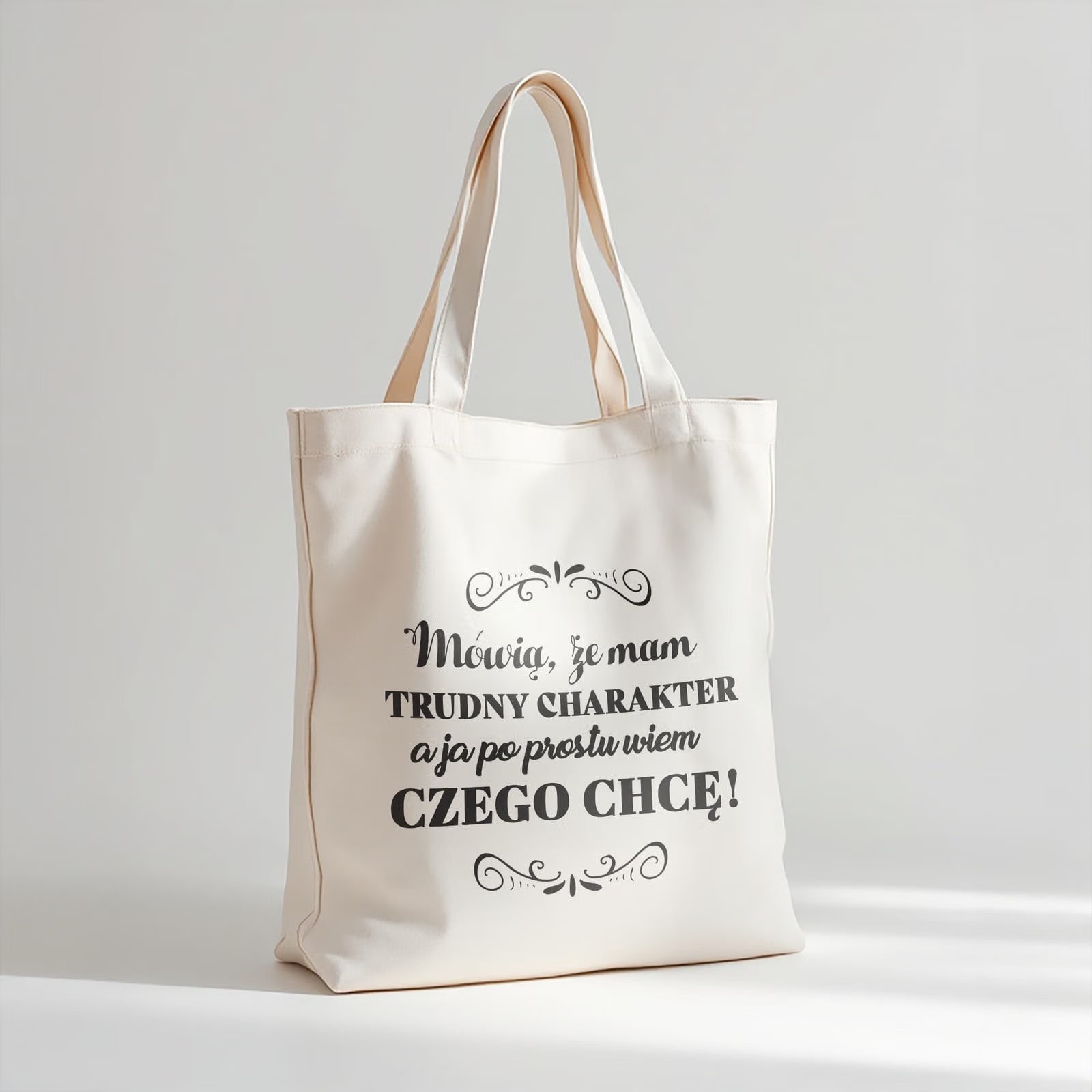 Torba bawełniana premium prezent na Dzień Kobiet Mam Trudny Charakter