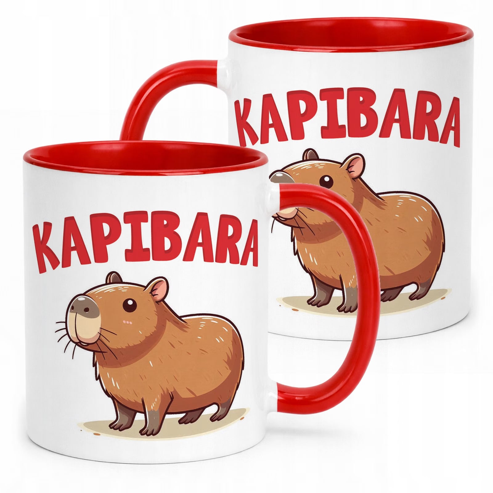 Kubek ceramiczny Kapibara Capybara Zwierzak Słodki Dla Dzieci Prezent