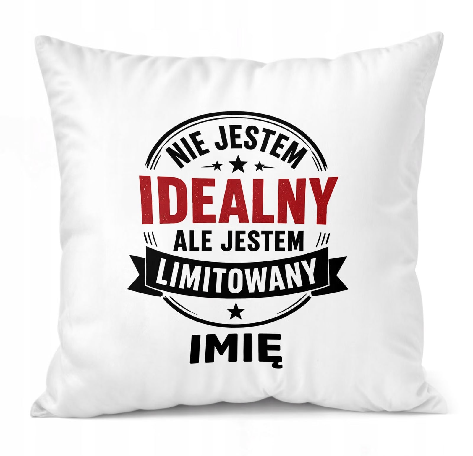 Poduszka Jasiek Personalizowana z nadrukiem Dzień Chłopaka 38x38cm Prezent