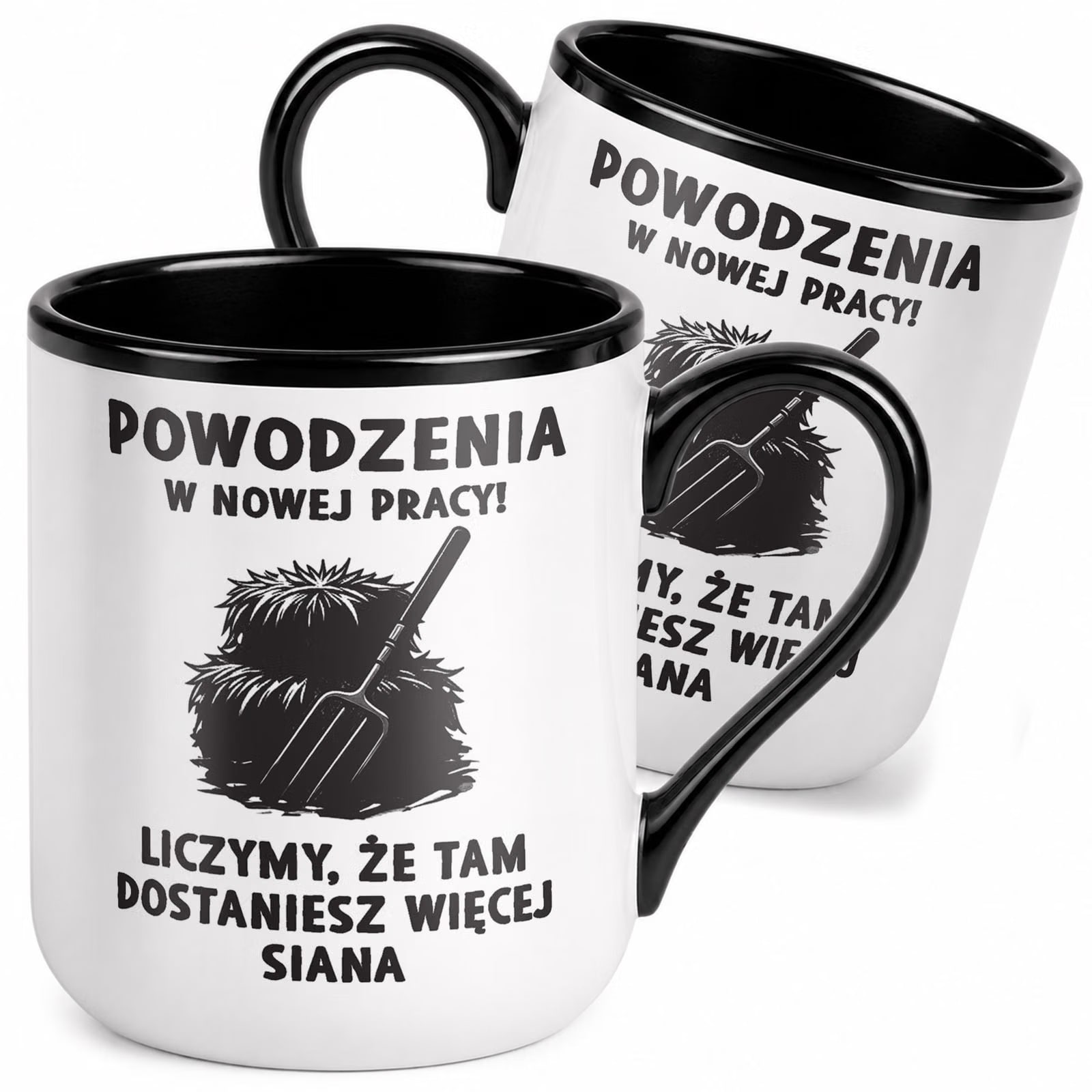 Kubek z nadrukiem Premium Czarny Pożegnanie Odejście z Pracy Prezent