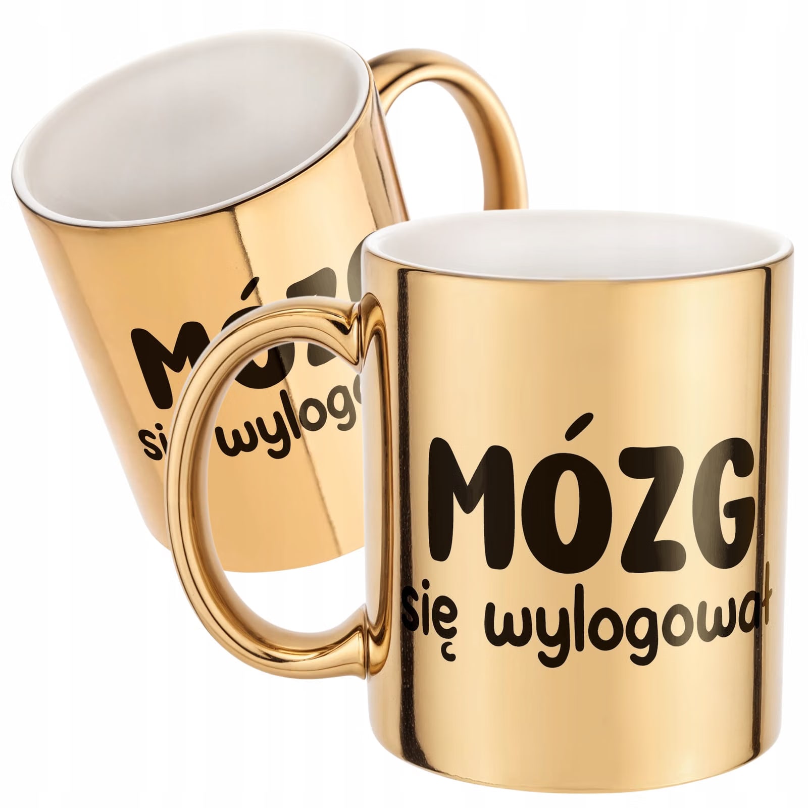Złoty Kubek Mózg Się Wylogował Śmieszny Zabawny Prezent