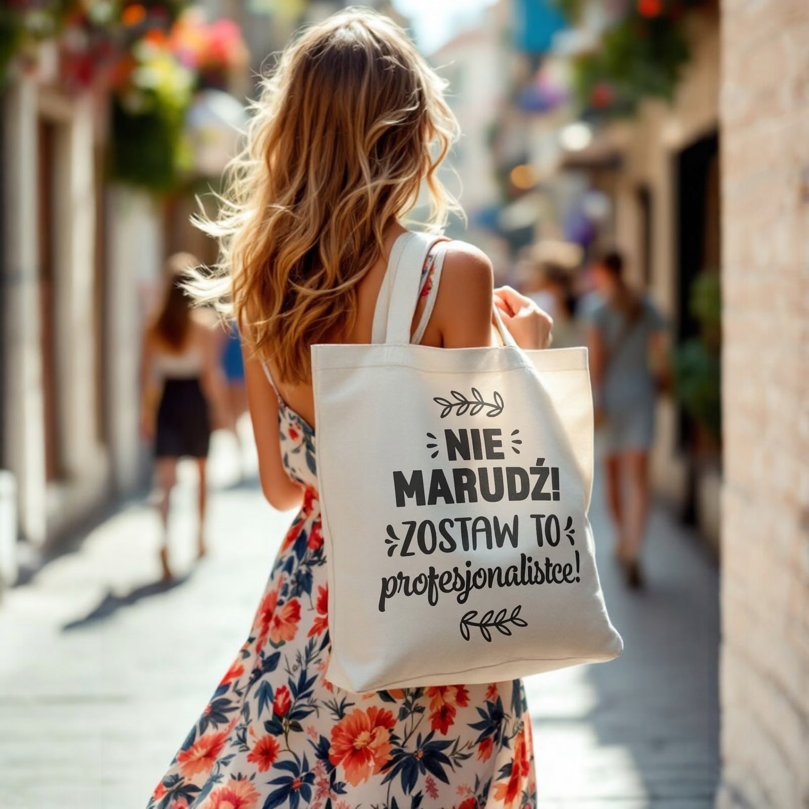 Torba bawełniana premium prezent na Dzień Kobiet Nie Marudź Upominek