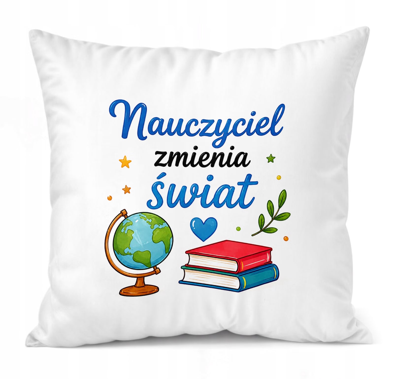 Poduszka Jasiek 38x38cm z Nadrukiem Dzień Nauczyciela Prezent Upominek