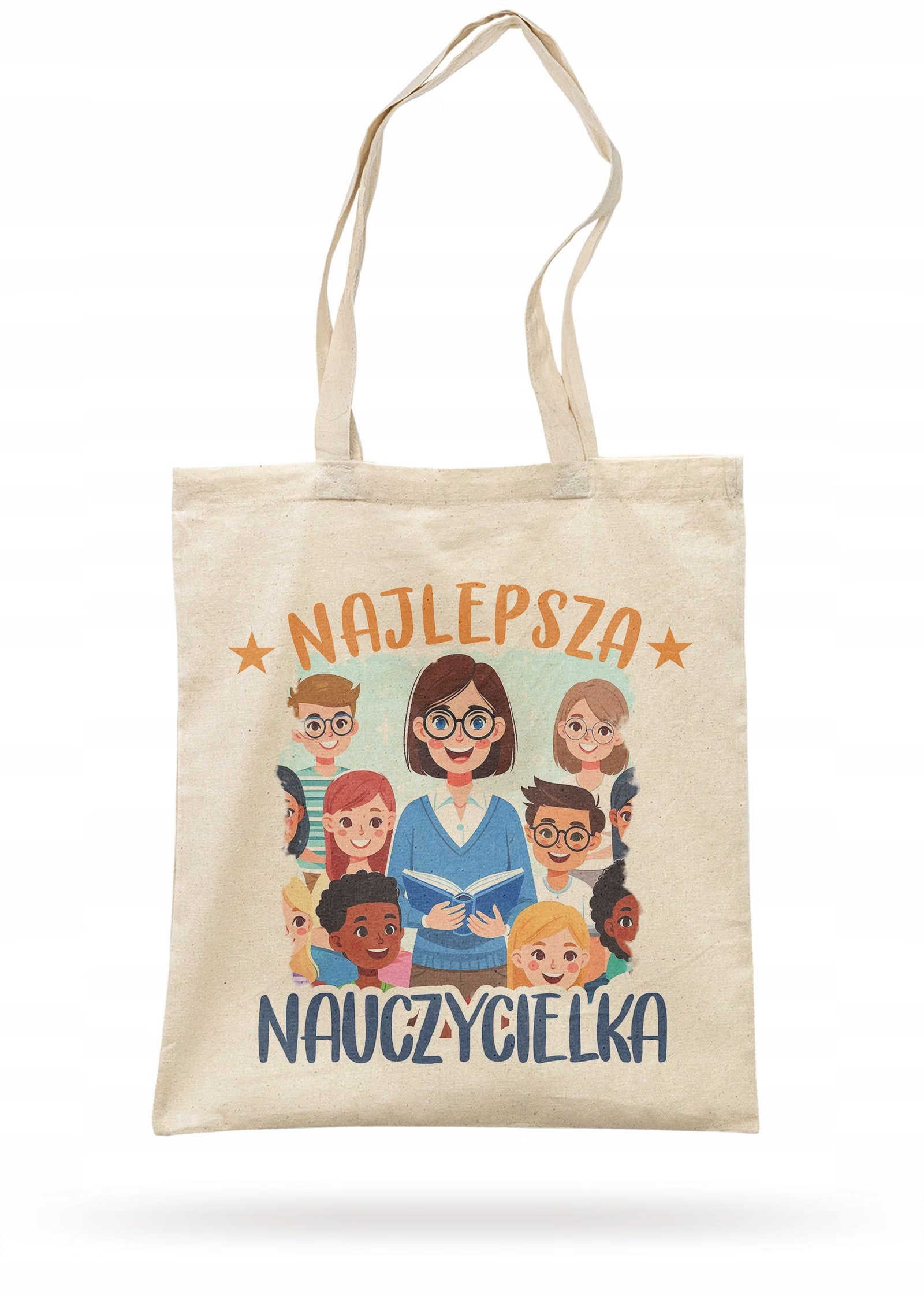 Torba bawełniana Dzień Nauczyciela Najlepsza Nauczycielka Prezent Upominek