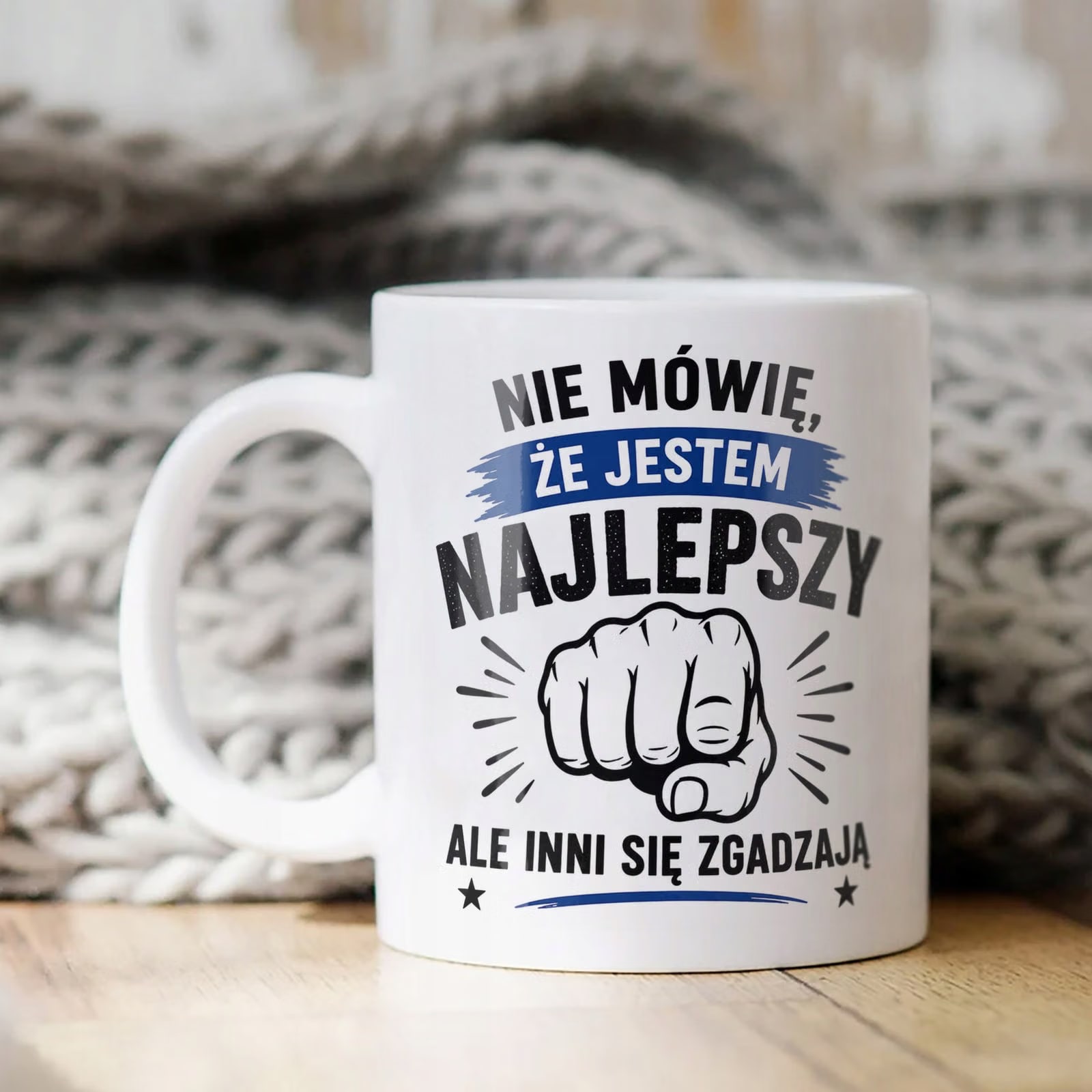 Biały Kubek z nadrukiem Dzień Chłopaka Dla Mężczyzny Upominek Prezent