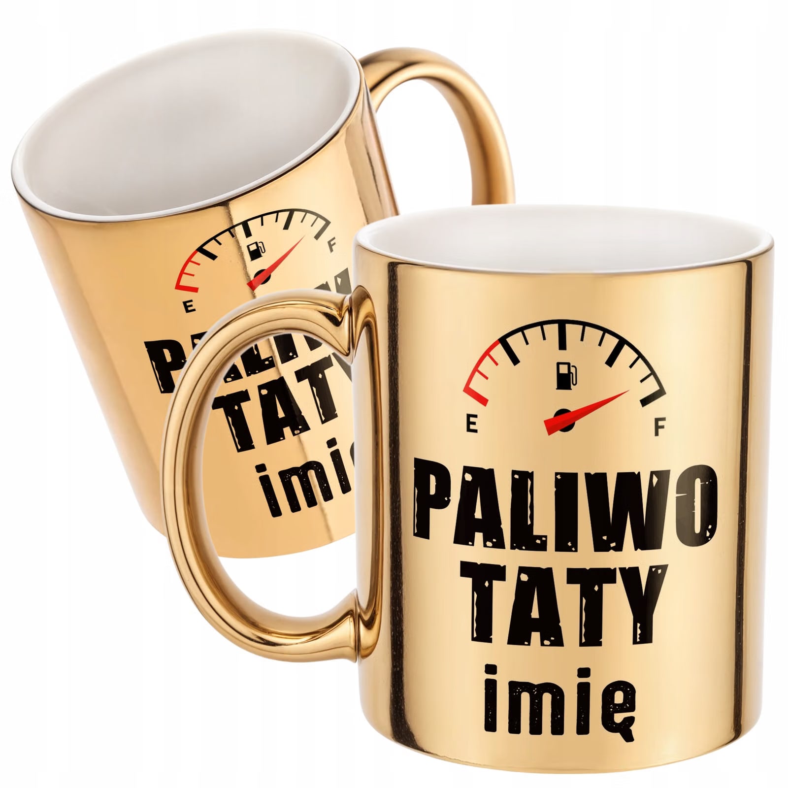 Złoty Kubek Personalizowany Dzień Ojca Paliwo Taty Prezent