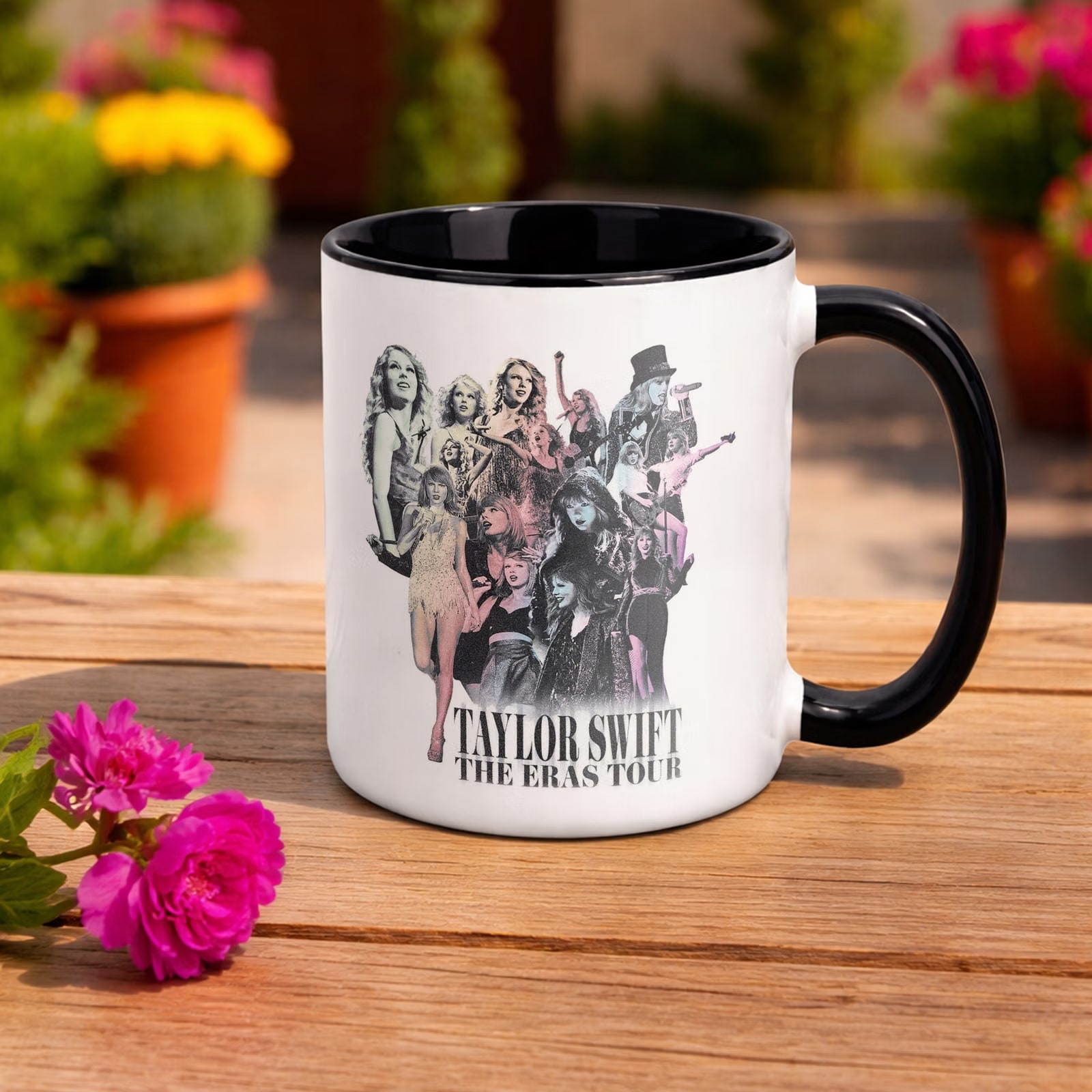 Kubek Czarny Taylor Swift The Eras Tour Dla Fanów Prezent Upominek
