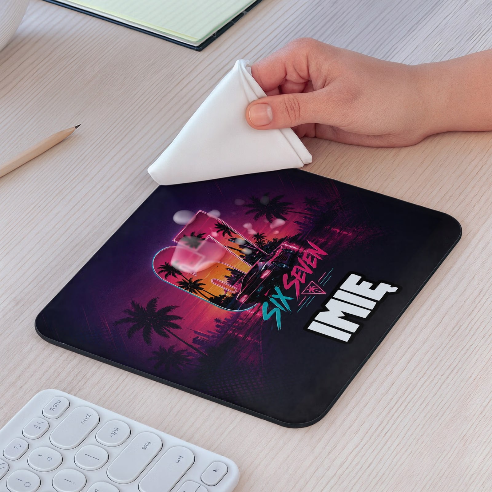 Podkładka pod mysz personalizowana z nadrukiem Miami Vice 67 dla graczy