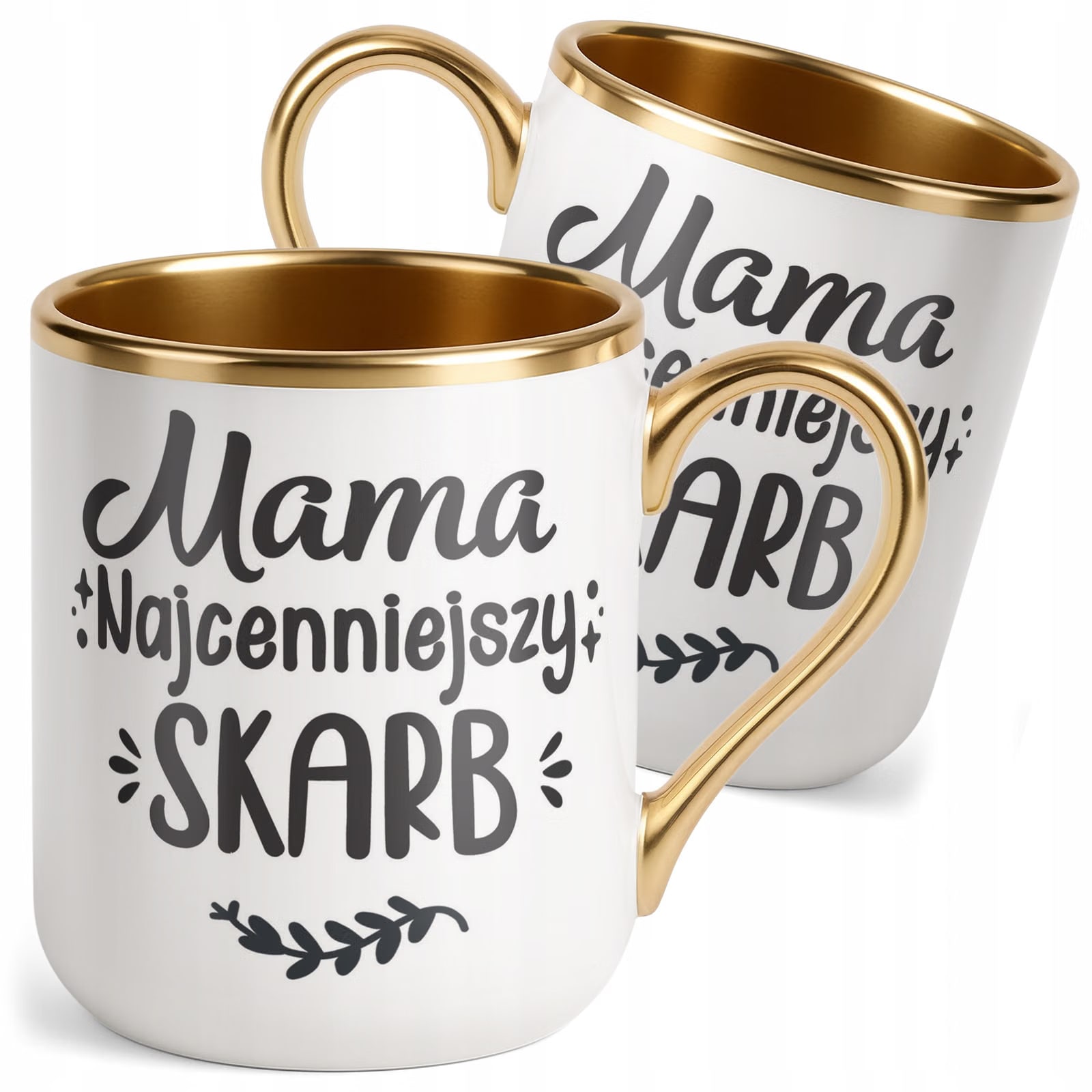 Kubek Premium Złoty Dzień Matki Dla Mamy Prezent Mama Najcenniejszy Skarb