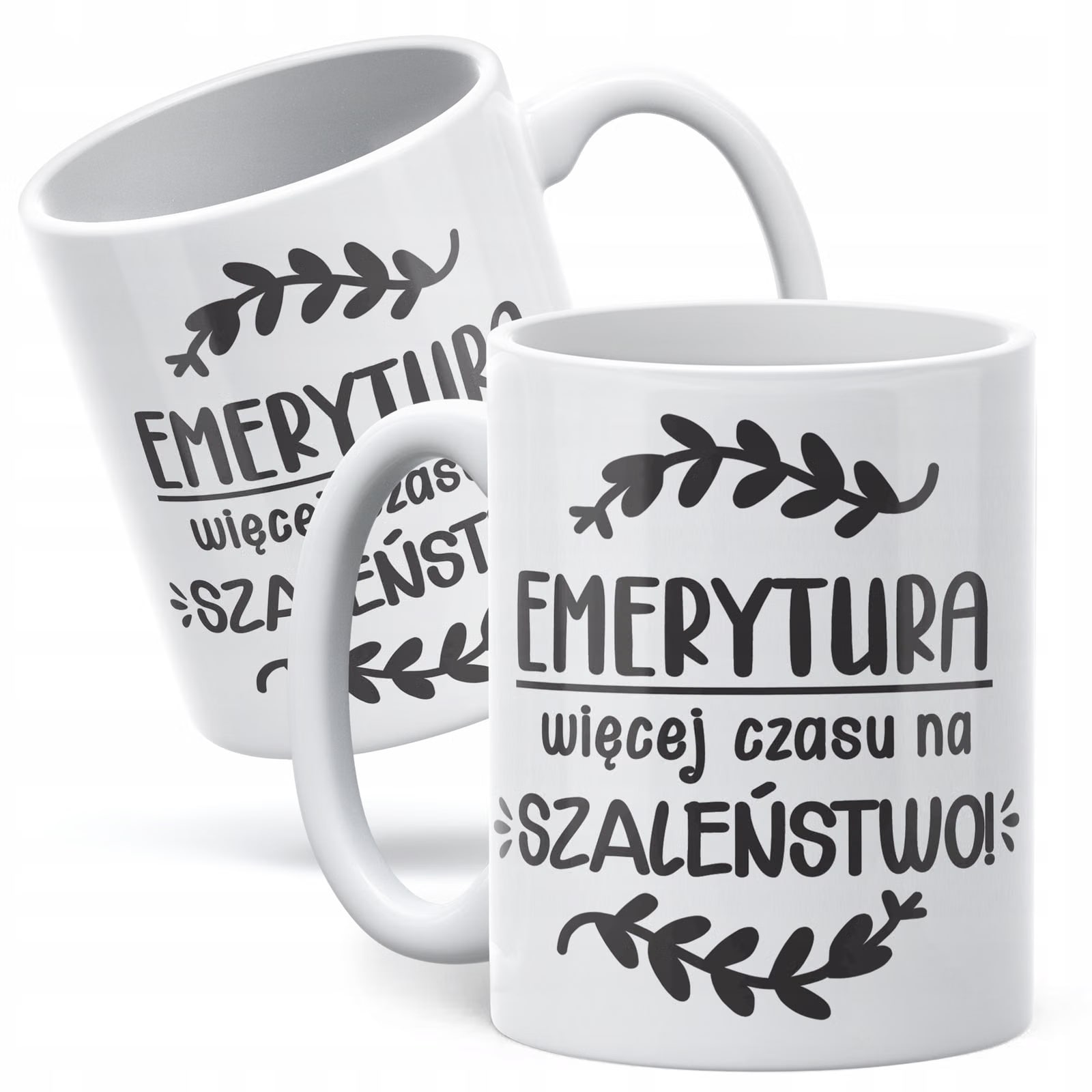 Kubek ceramiczny z okazji Emerytury Dla Emeryta Emerytki Prezent Upominek