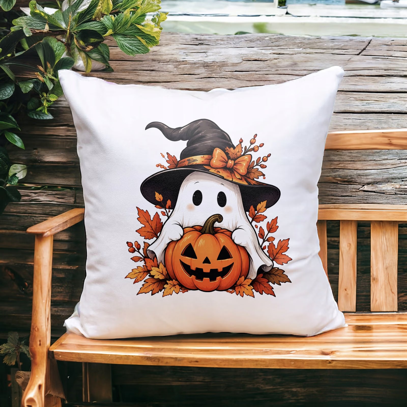 Poduszka Jasiek 38x38cm z Nadrukiem Halloween Jesień Prezent Upominek