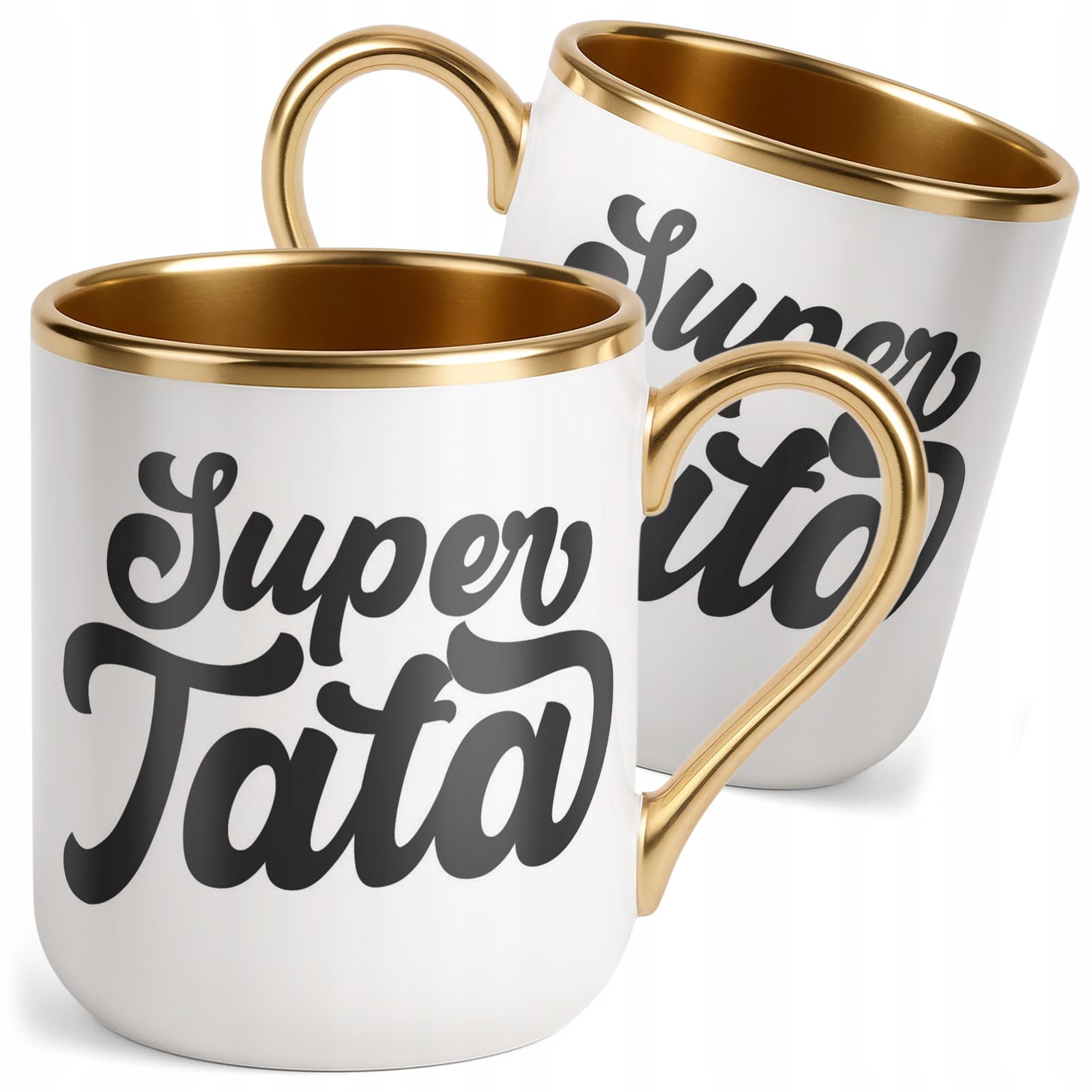 Kubek Premium Złoty Dzień Ojca Dla Taty Super Tata Prezent