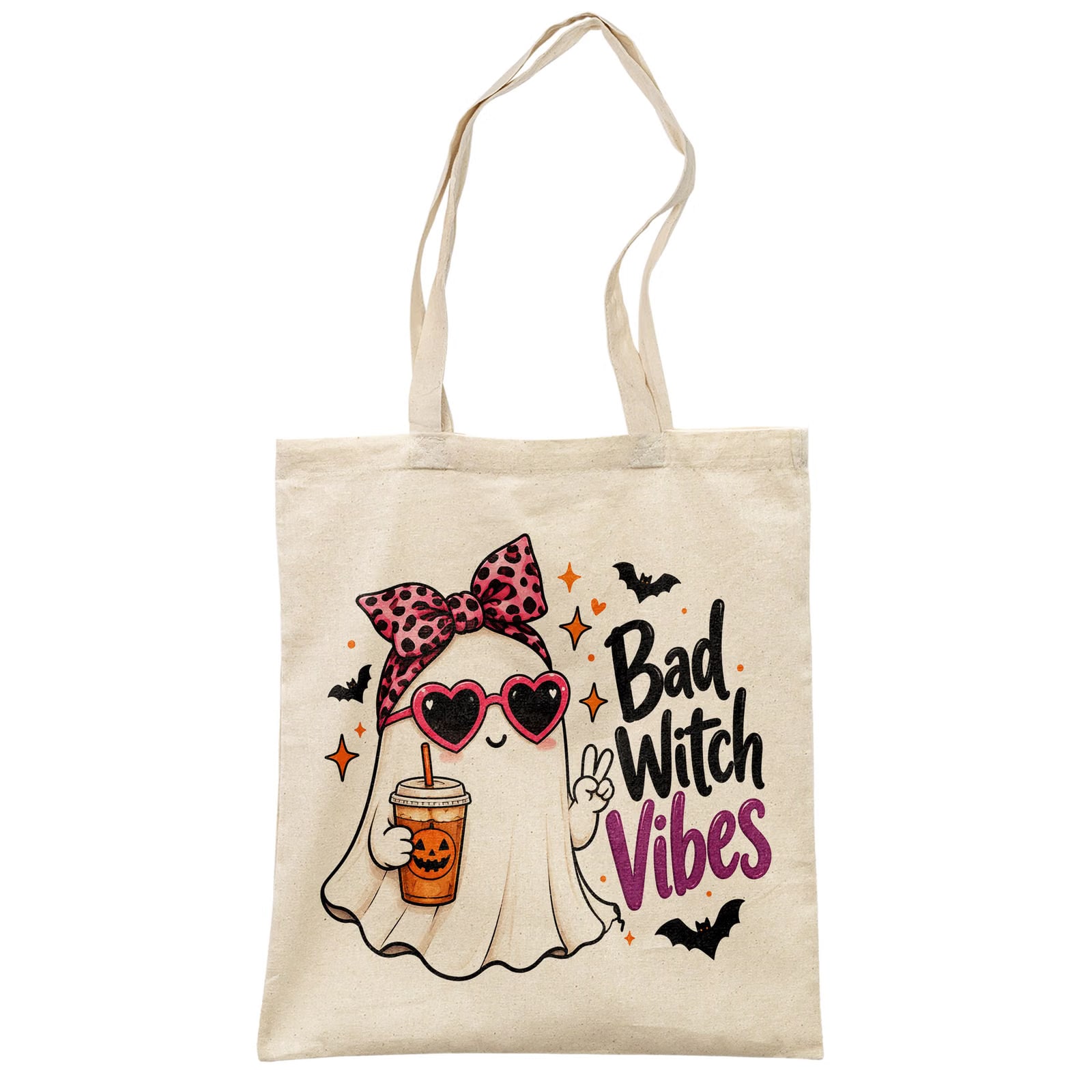 Torba shopper bawełniana halloween na zakupy z nadrukiem prezent