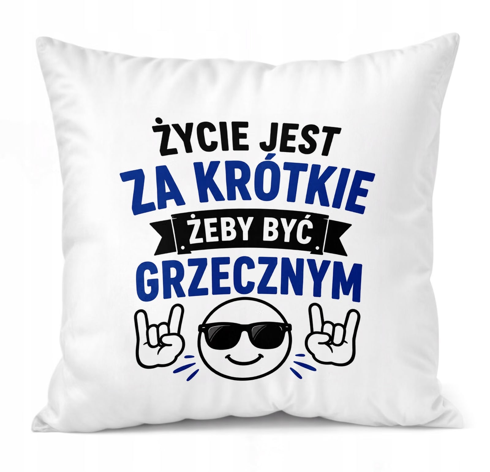 Poduszka Jasiek z nadrukiem Dzień Chłopaka 38x38cm Prezent Upominek