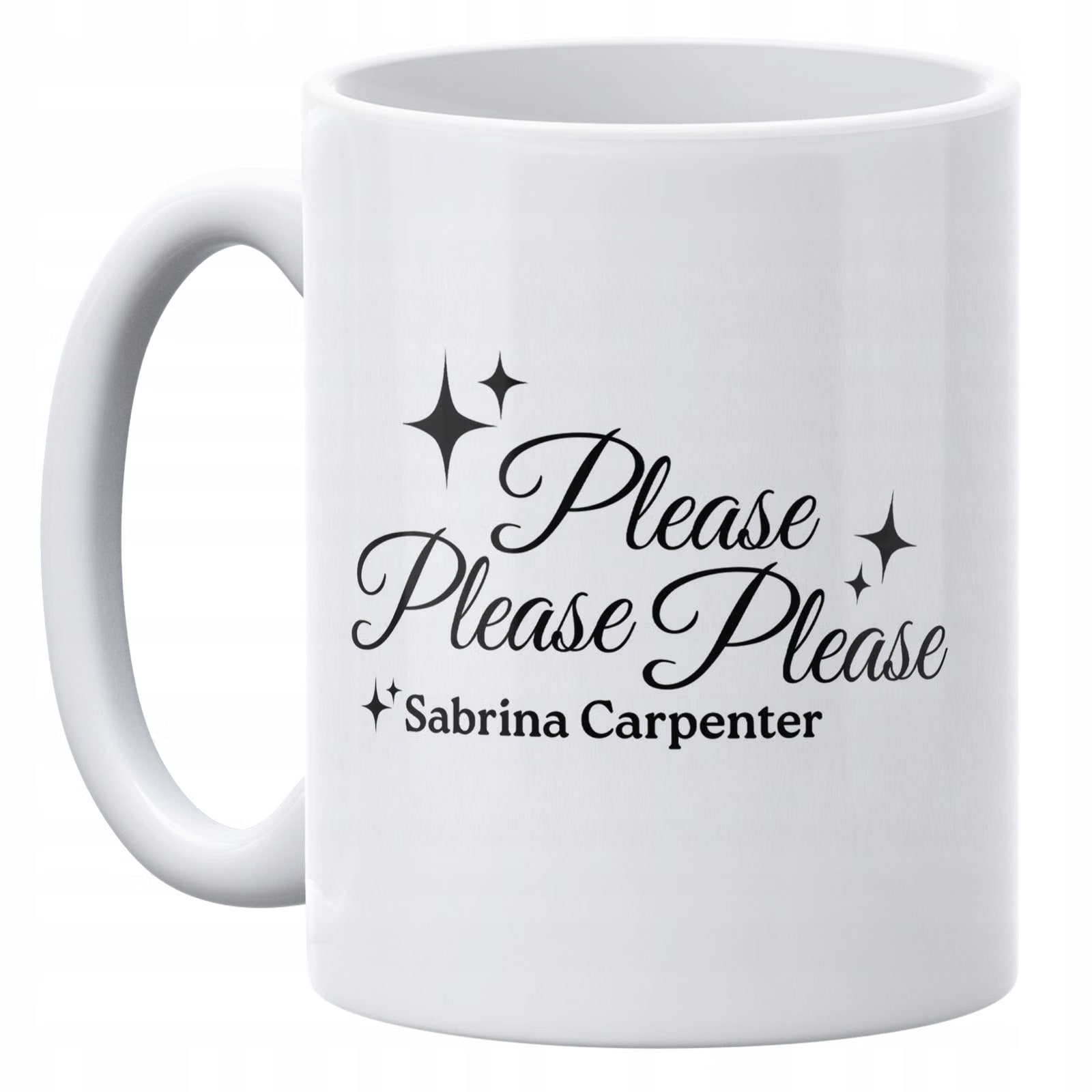 Zestaw torba bawełniana z dnem na zakupy + kubek Sabrina Carpenter