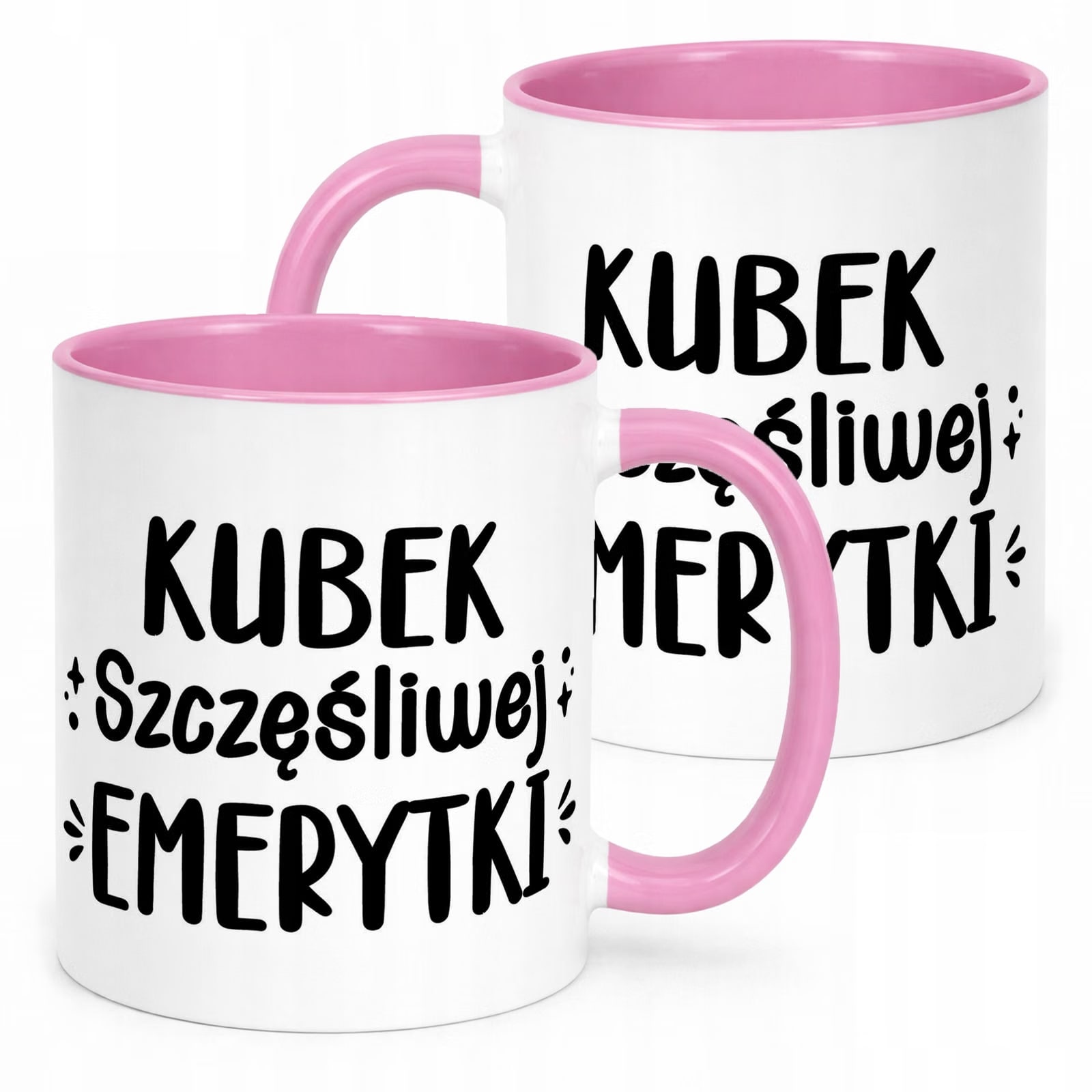Kubek Różowy z okazji Emerytury Dla Emerytki Prezent Upominek