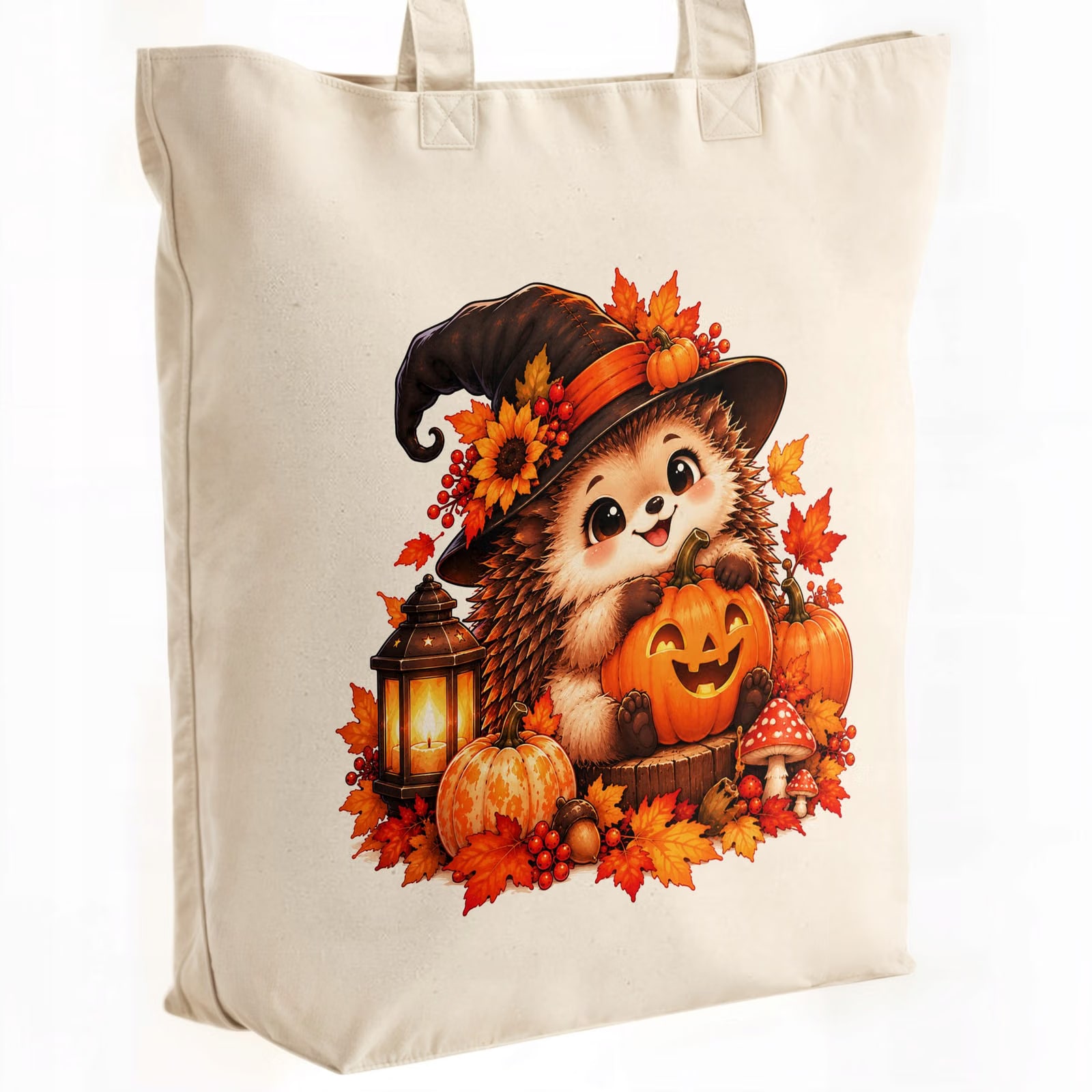 Torba shopper bawełniana premium halloween na zakupy z nadrukiem