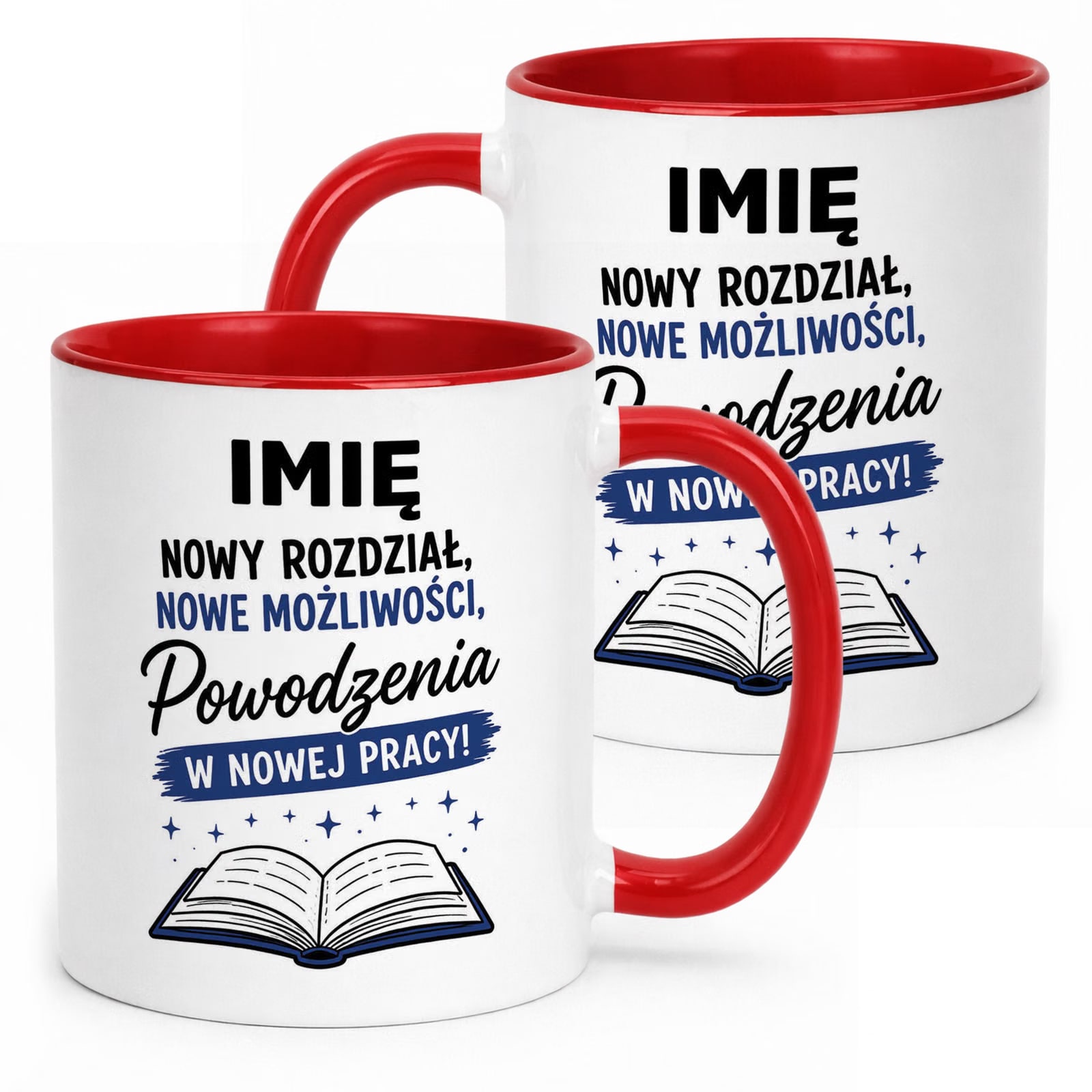 Kubek Czerwony Personalizowany z Nadrukiem Pożegnanie Odejście z Pracy