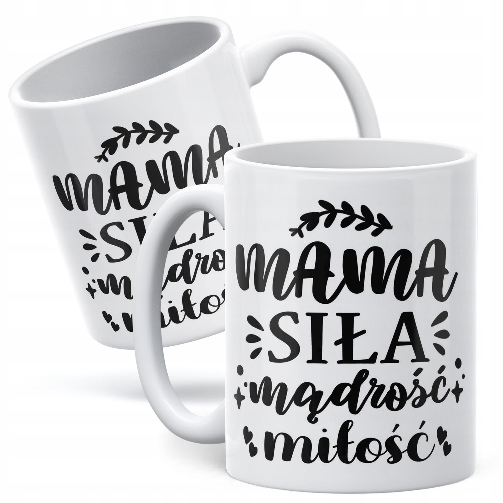 Kubek ceramiczny Dzień Matki Dla Mamy Prezent Siła Mądrość Miłość Mama