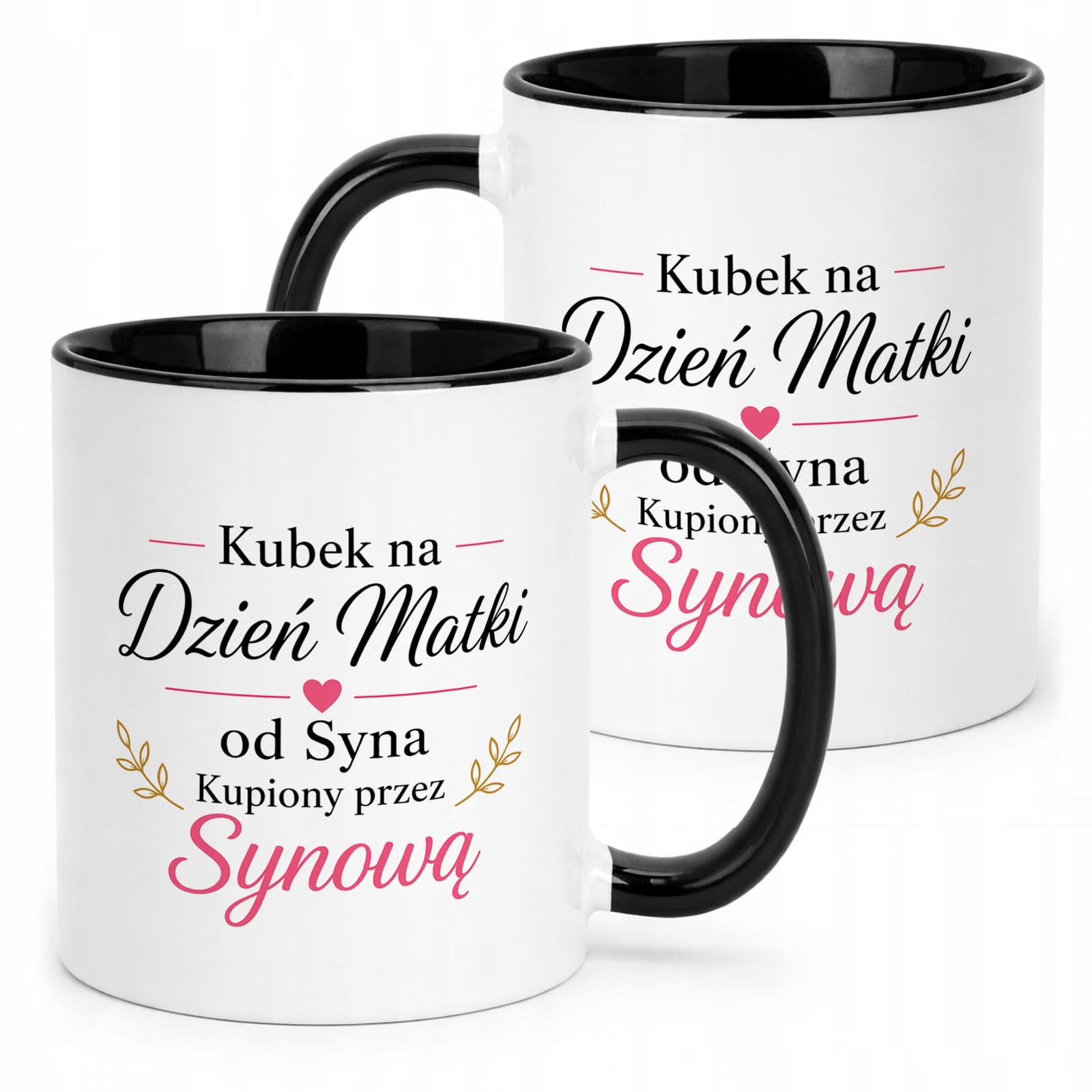 Kubek dla mamy czarny prezent na Dzień Matki praktyczny upominek mamy