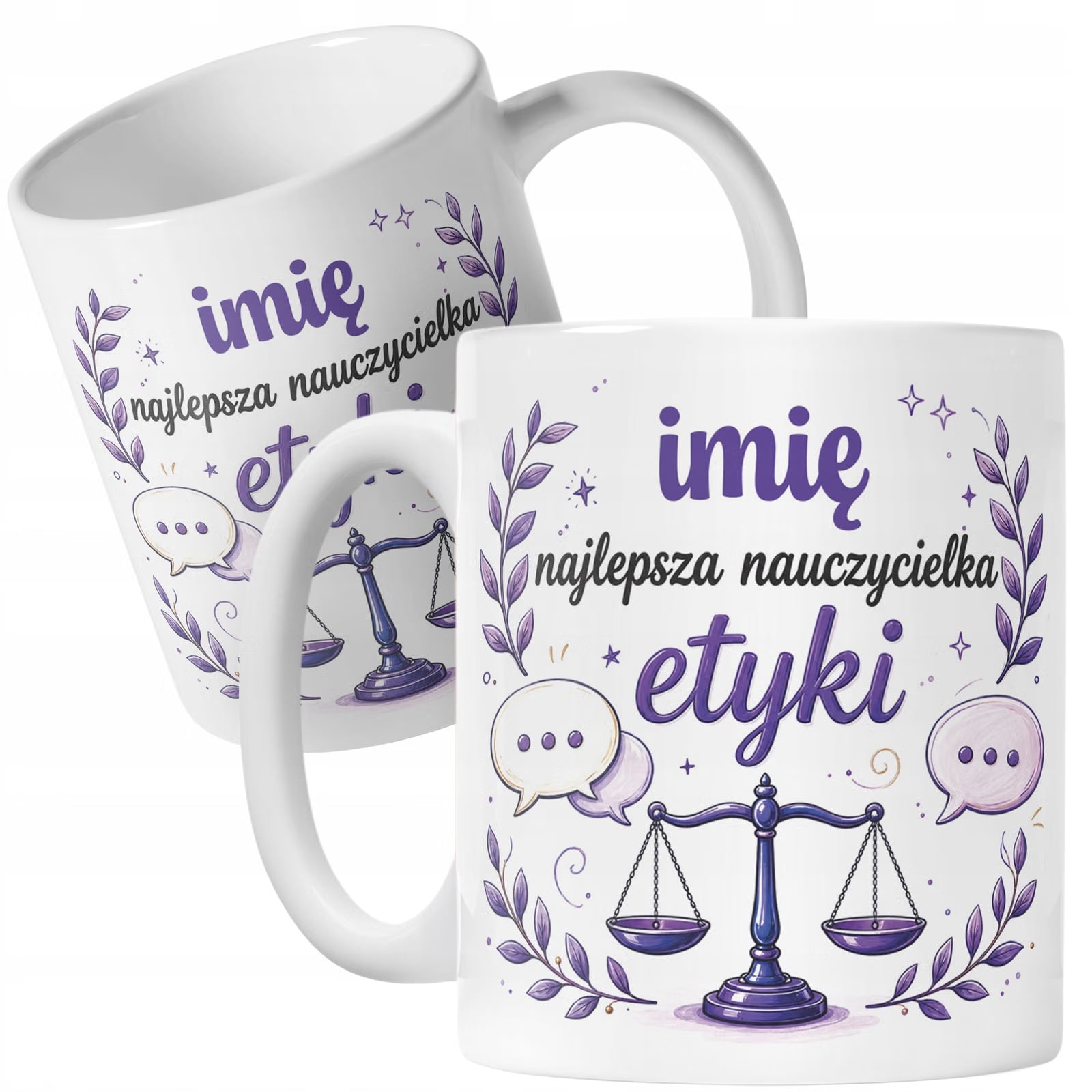 Kubek z Imieniem Dzień Nauczyciela Zakończenie Roku Etyka Prezent
