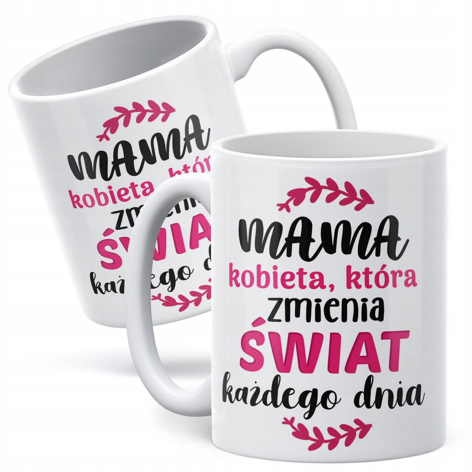 Kubek ceramiczny Dzień Matki Dla Mamy Prezent Kobieta Która Zmienia Świat
