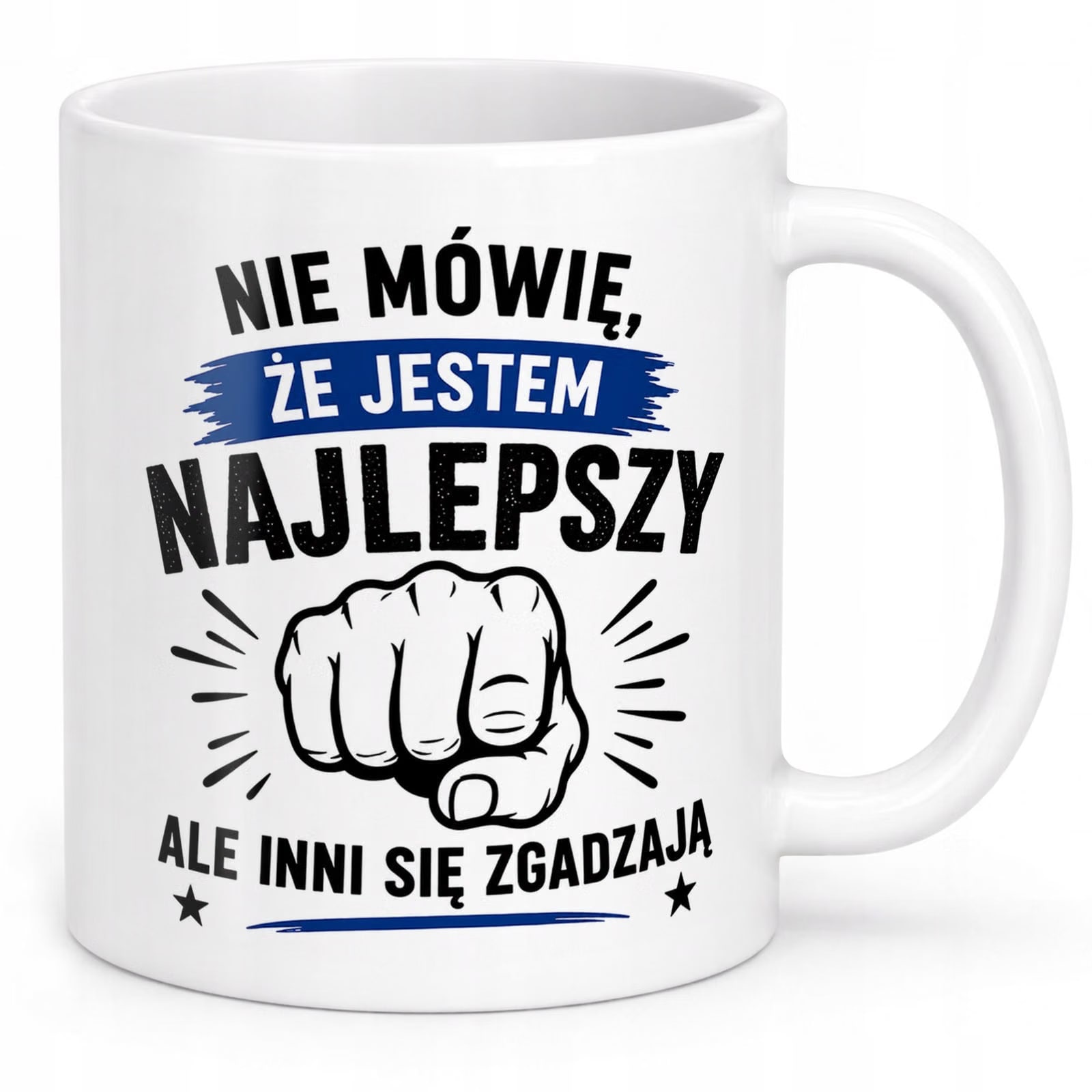 Biały Kubek z nadrukiem Dzień Chłopaka Dla Mężczyzny Upominek Prezent