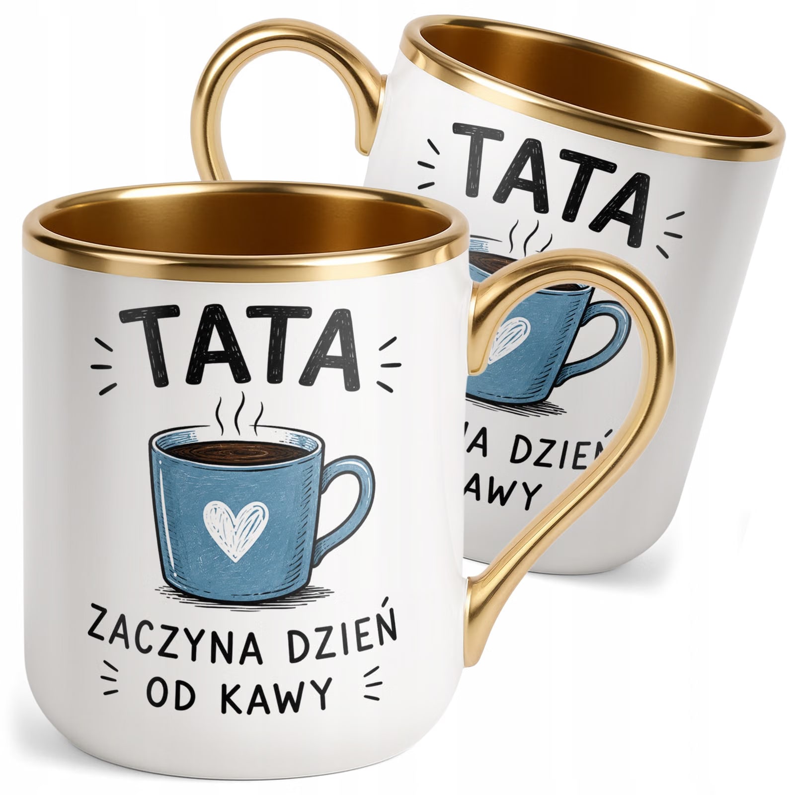 Kubek Premium Złoty Dzień Ojca prezent dla taty pomysł na prezent