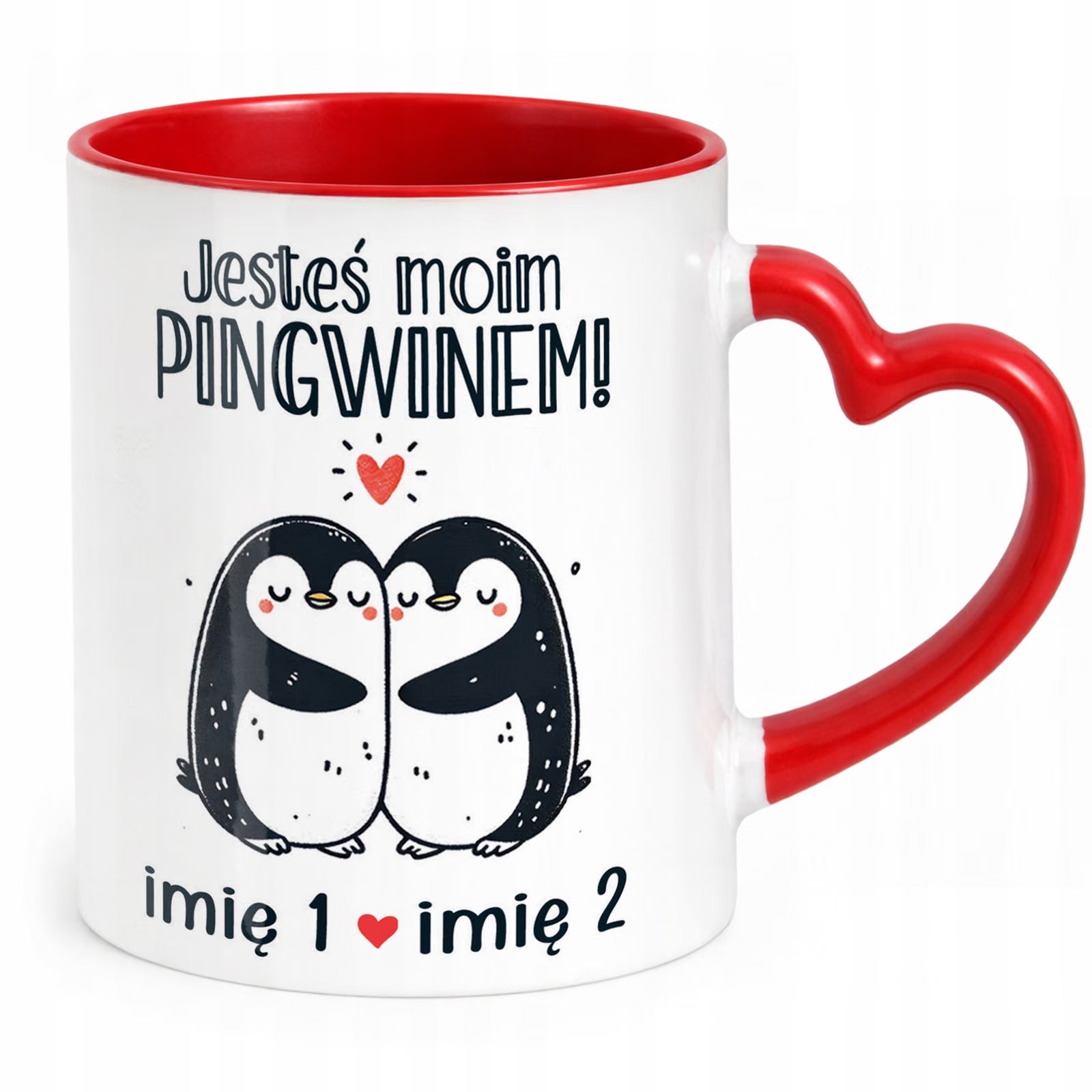Kubek Walentynkowy Personalizowany Serce Walentynki Prezent Upominek