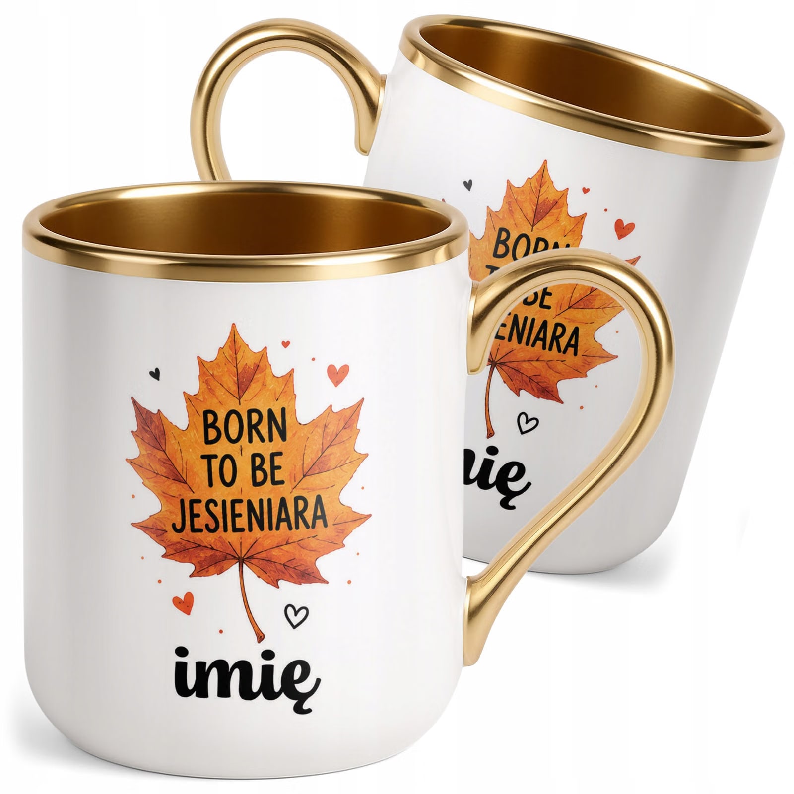 Kubek Personalizowany z nadrukiem Premium Złoty Jesienny Jesień