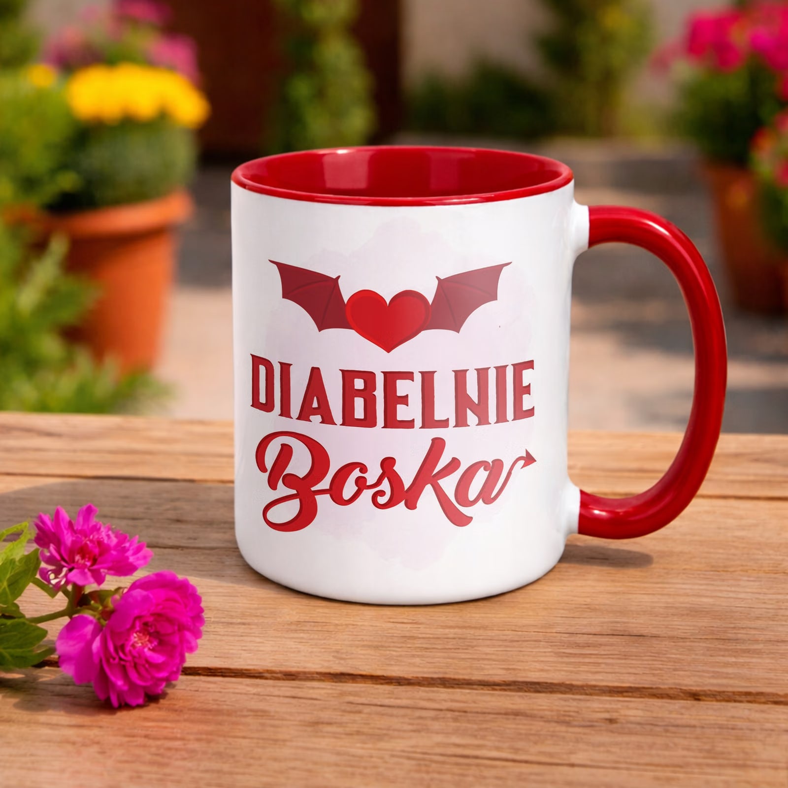 Kubek Czerwony Dzień Kobiet Dla Kobiety Dziewczyny Prezent Upominek
