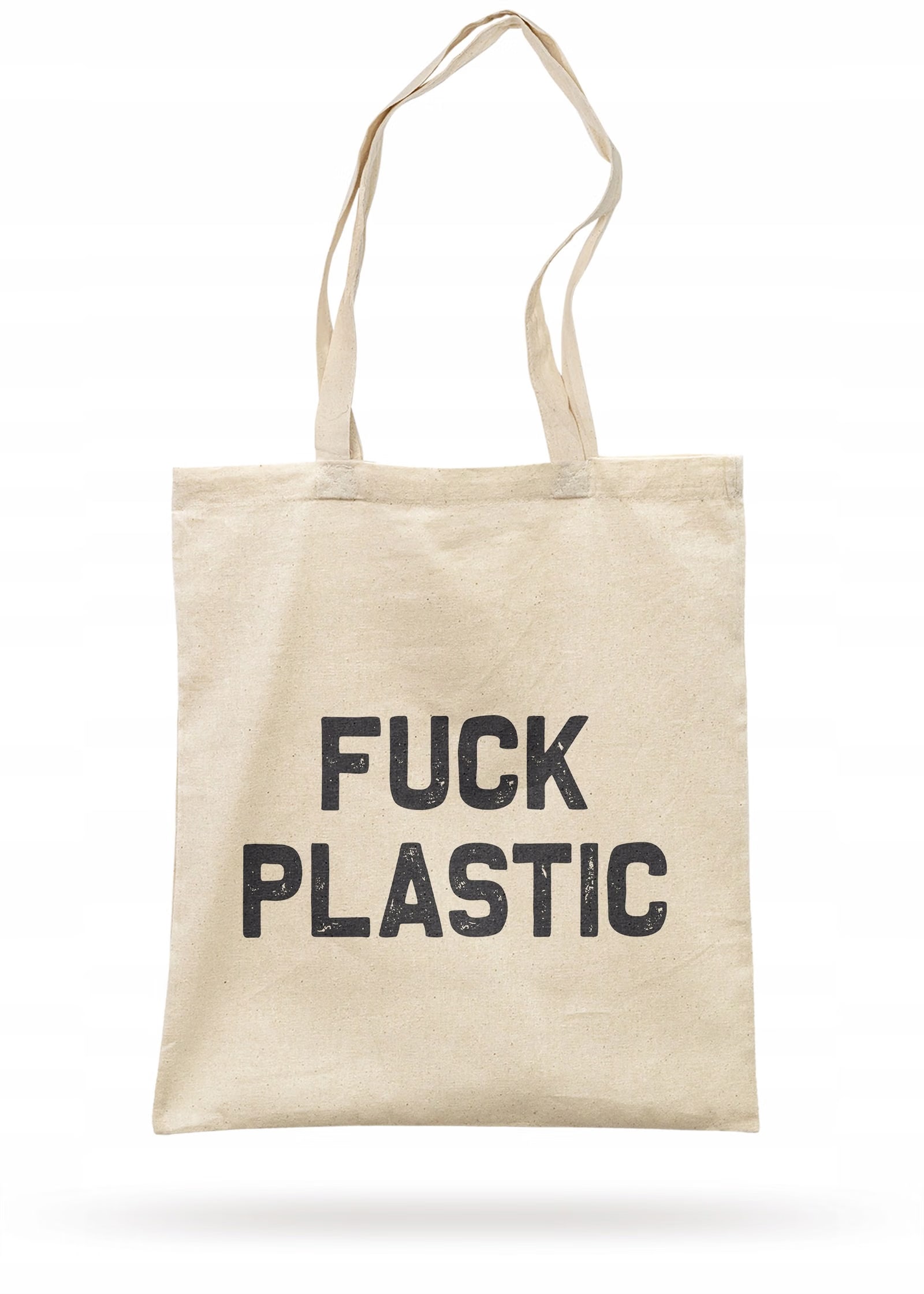 Torba bawełniana materiałowa na zakupy EKO Ekologia Środowisko FUCK PLASTIC
