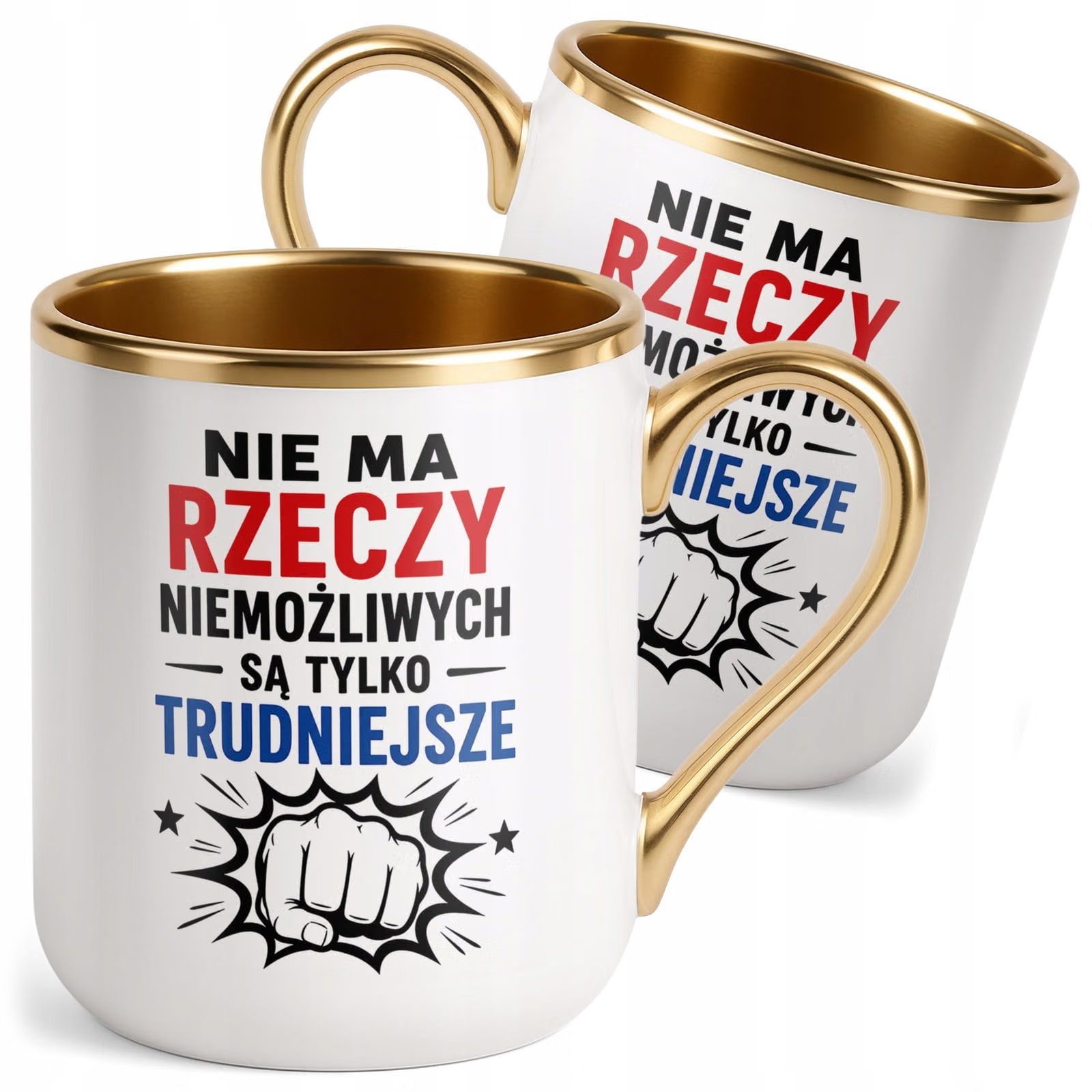 Kubek z nadrukiem Premium Złoty Dzień Chłopaka Mężczyzny Prezent
