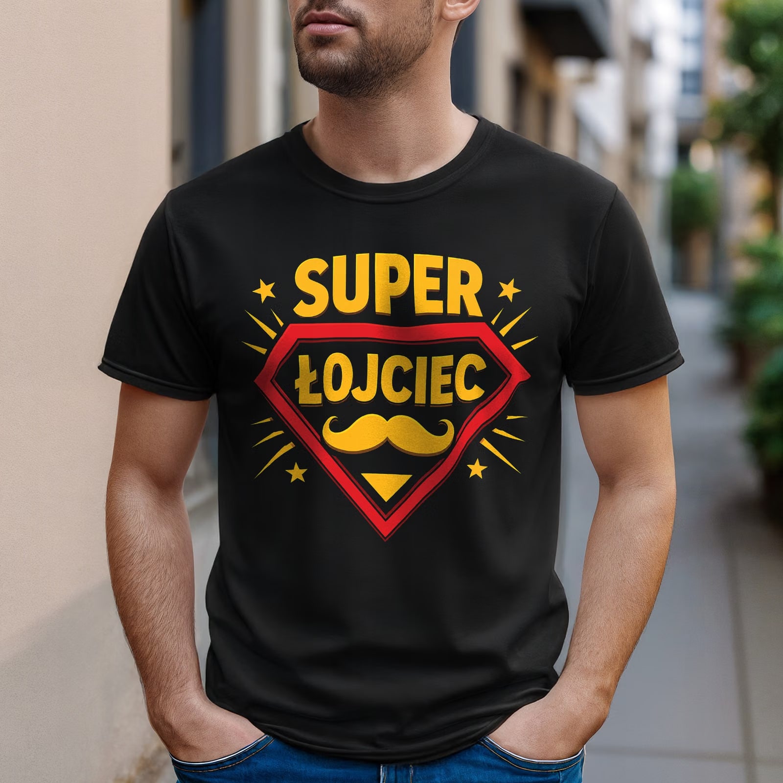 Koszulka czarna męska Dzień Ojca prezent dla taty upominek dla taty r. 3XL