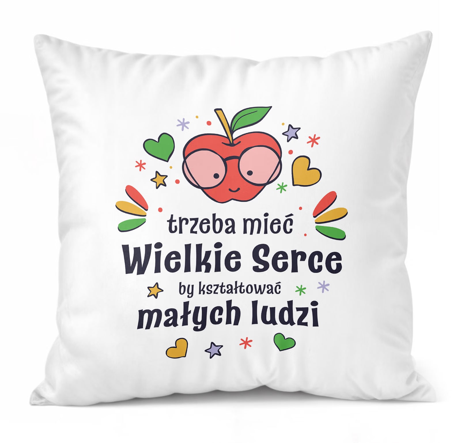 Poduszka Jasiek 38x38cm z Nadrukiem Dzień Nauczyciela Prezent Upominek