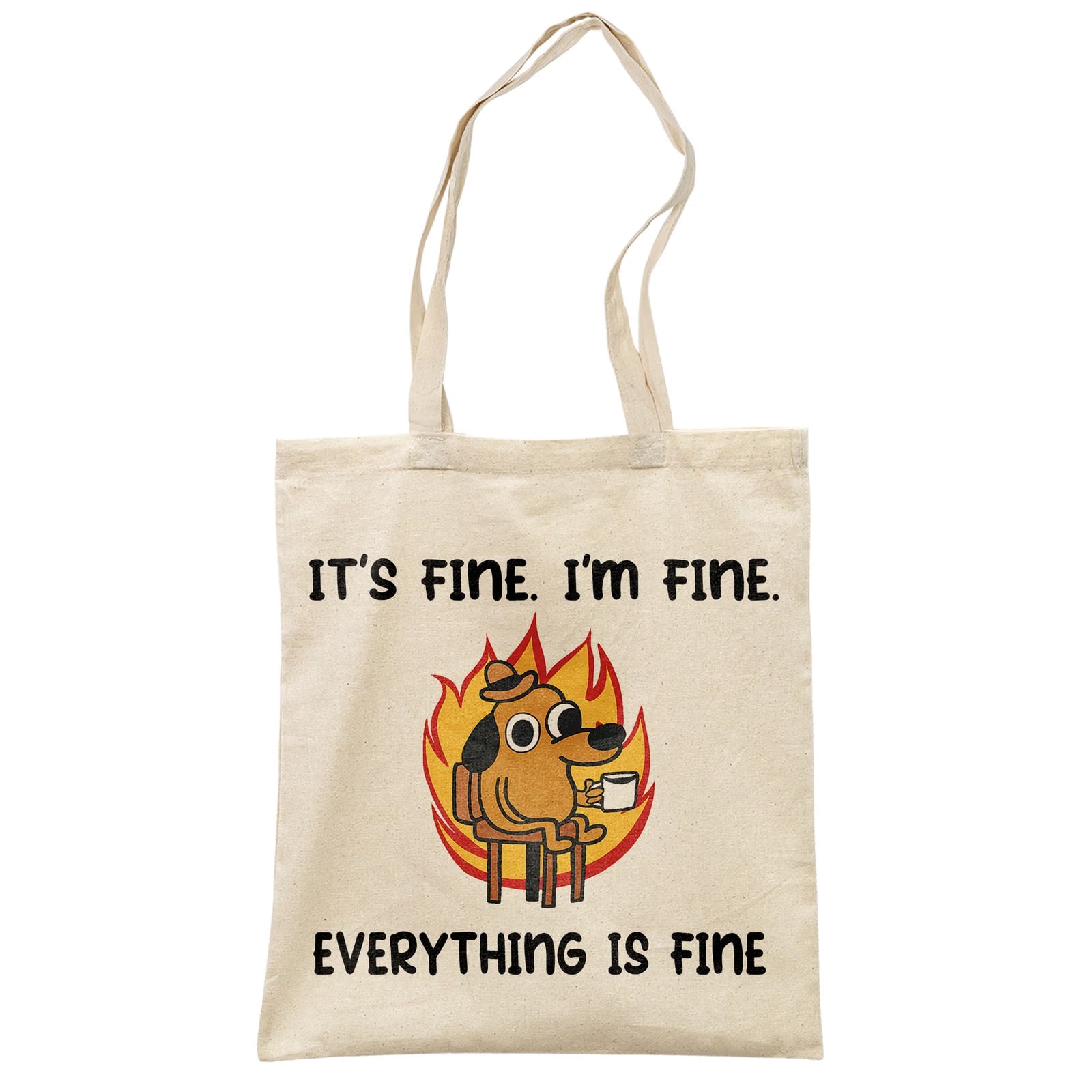 Torba bawełniana na zakupy It’s Fine I’m Fine Zabawny Prezent