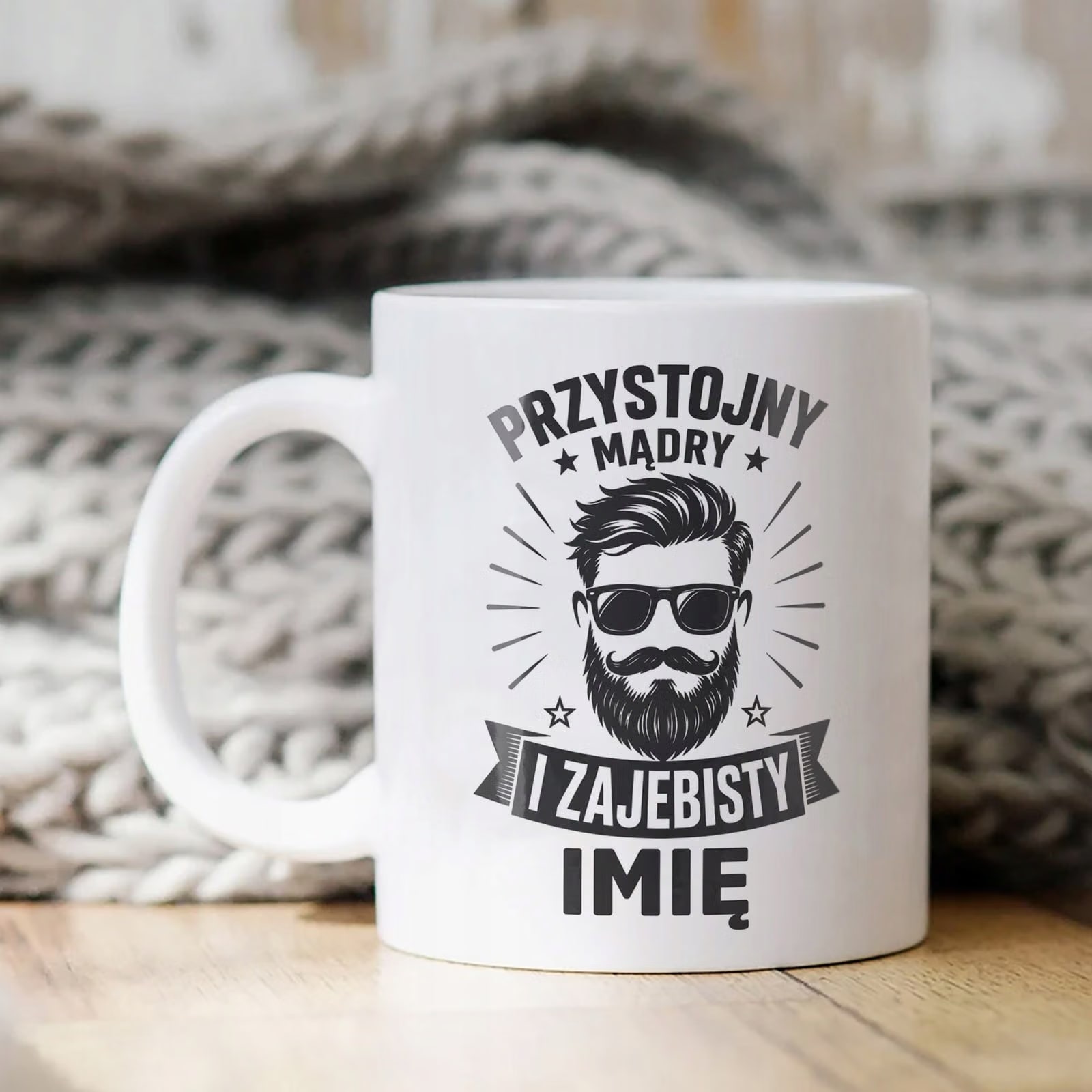 Biały Kubek personalizowany z nadrukiem Dzień Chłopaka Dla Mężczyzny