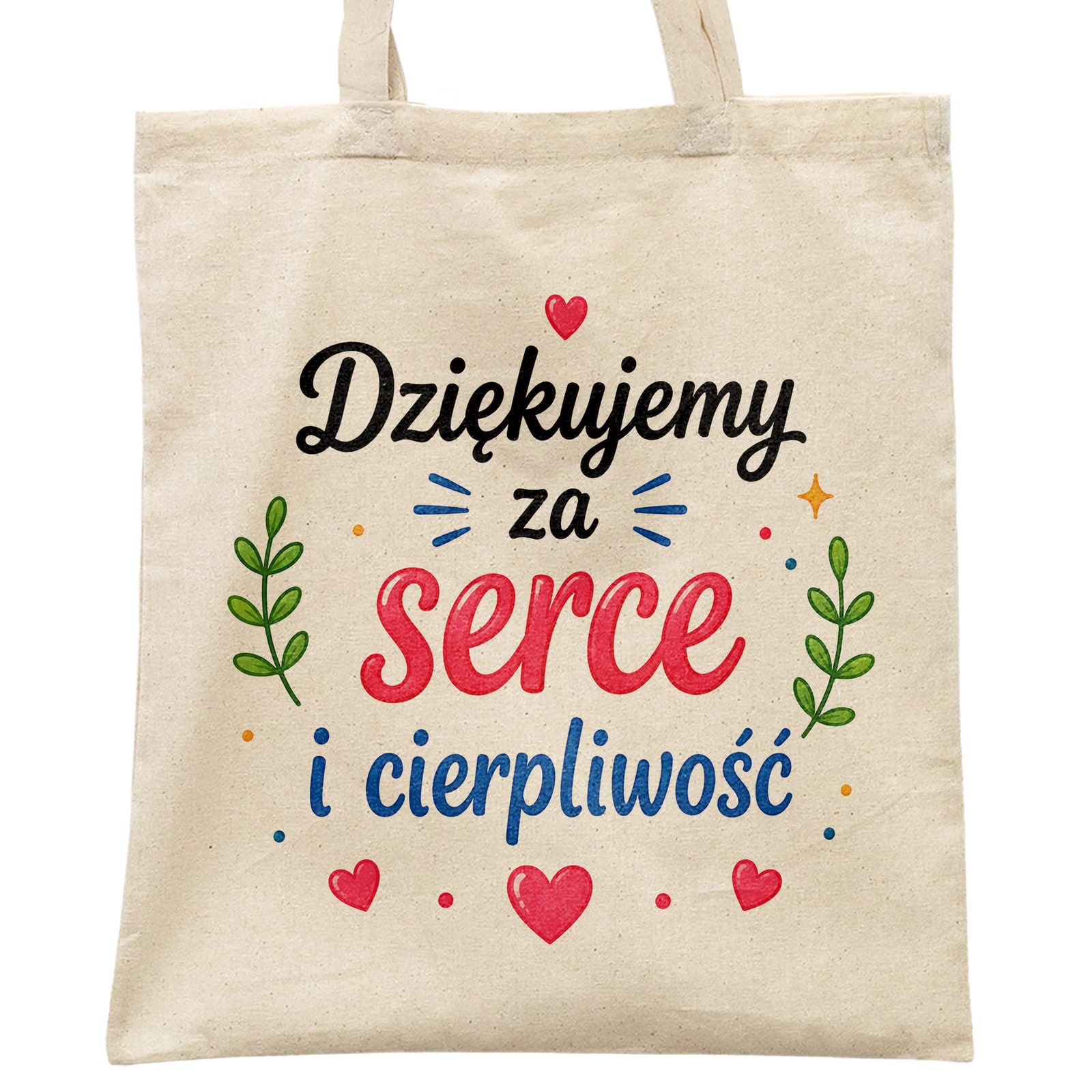 Torba shopper bawełniana Dzień Nauczyciela na zakupy z nadrukiem prezent