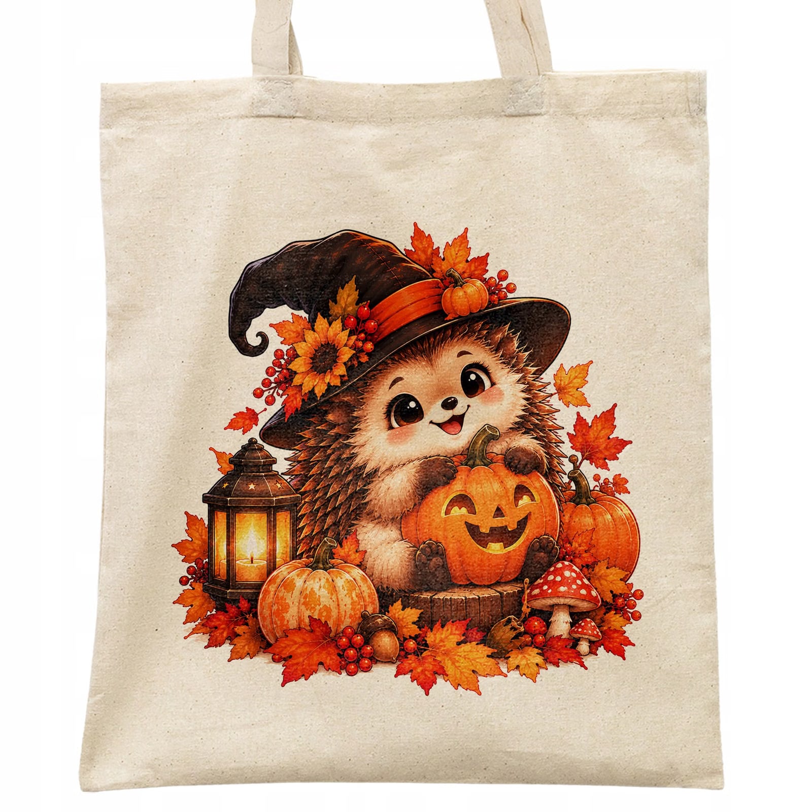 Torba shopper bawełniana halloween na zakupy z nadrukiem prezent