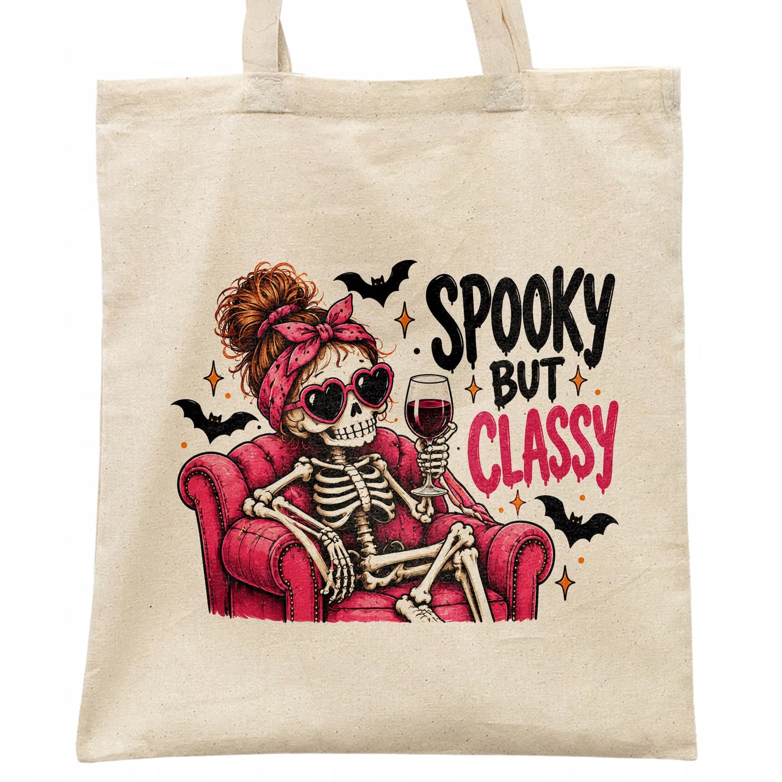 Torba shopper bawełniana halloween na zakupy z nadrukiem prezent