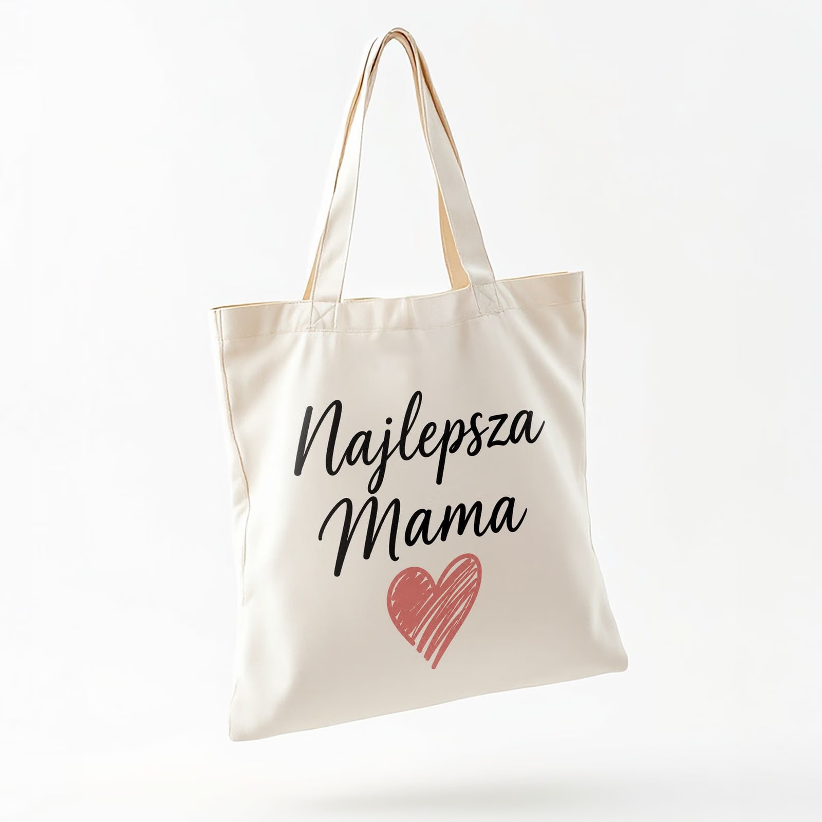 Prezent na Dzień Matki torba bawełniana dla mamy zakupowa torba dla mamy
