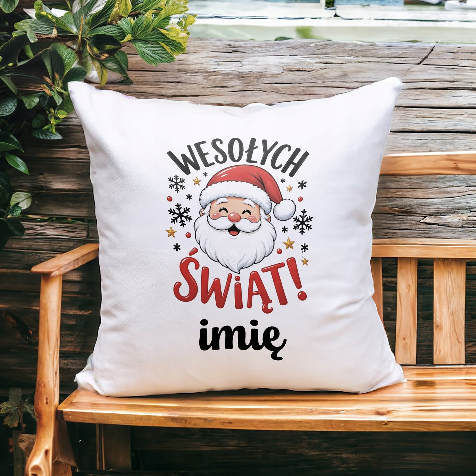 Poduszka Personalizowana 38x38cm z Nadrukiem Boże Narodzenie Prezent